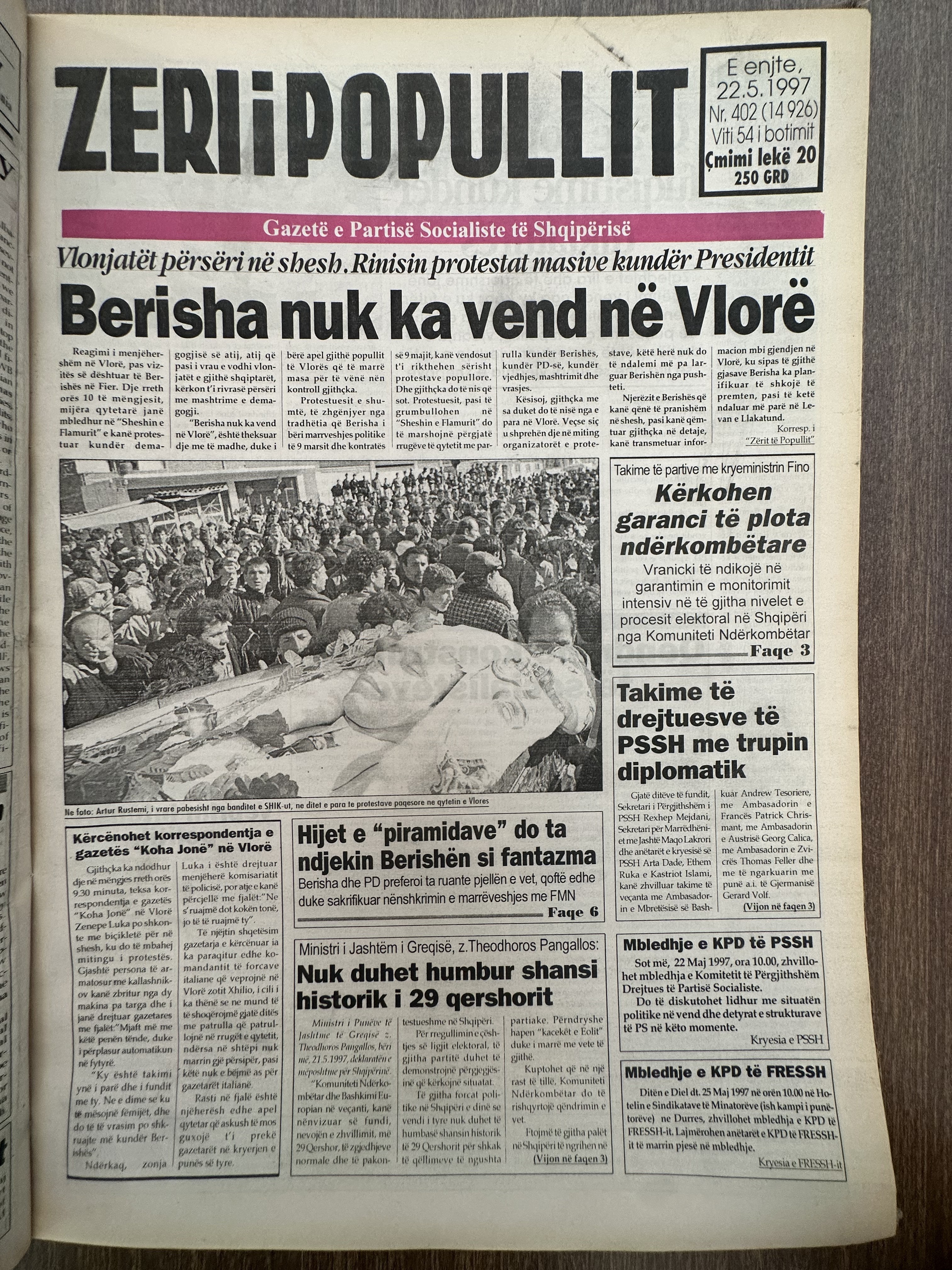 Zëri i Popullit 1997-05-22