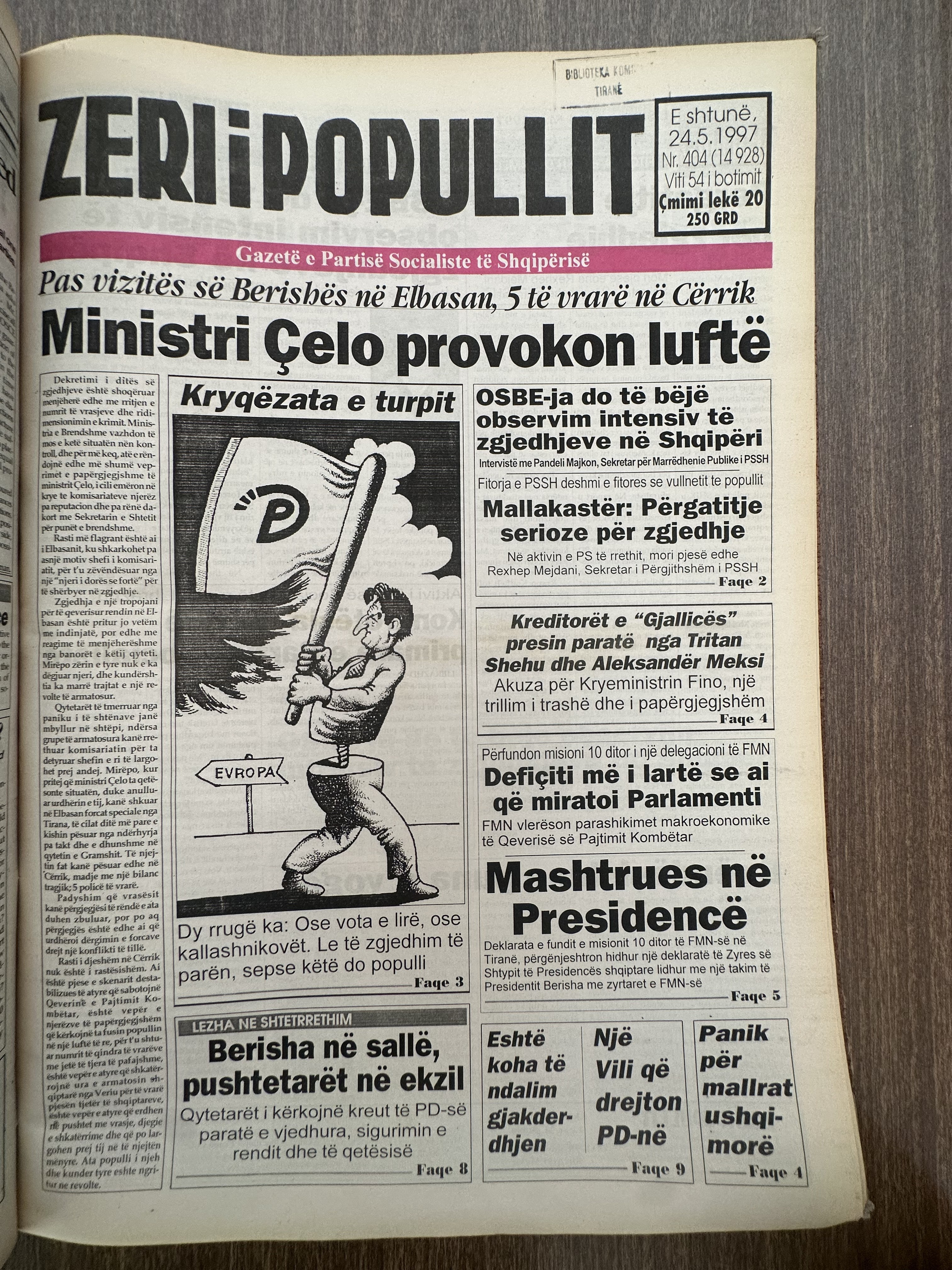 Zëri i Popullit 1997-05-24