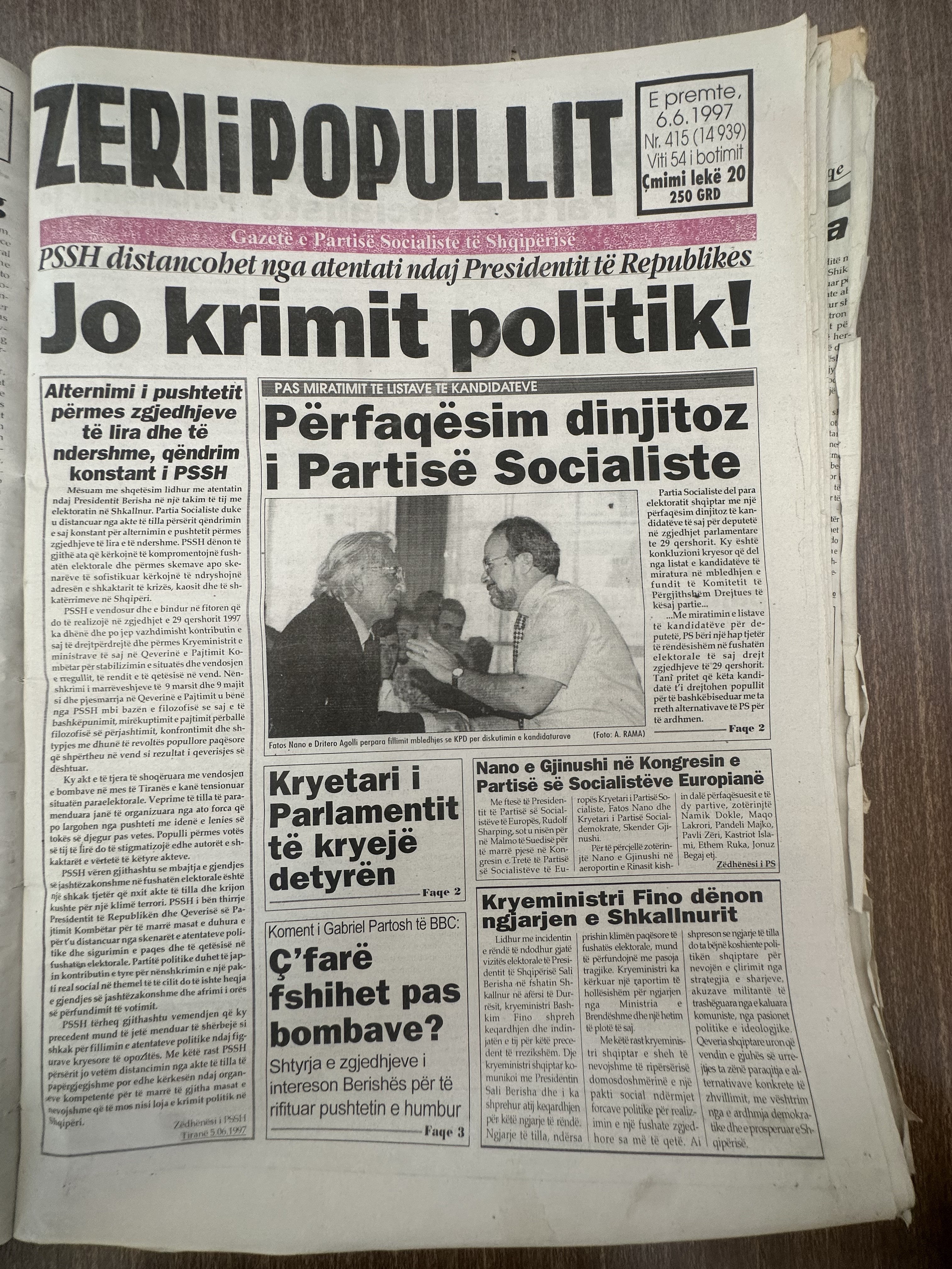 Zëri i Popullit 1997-06-06