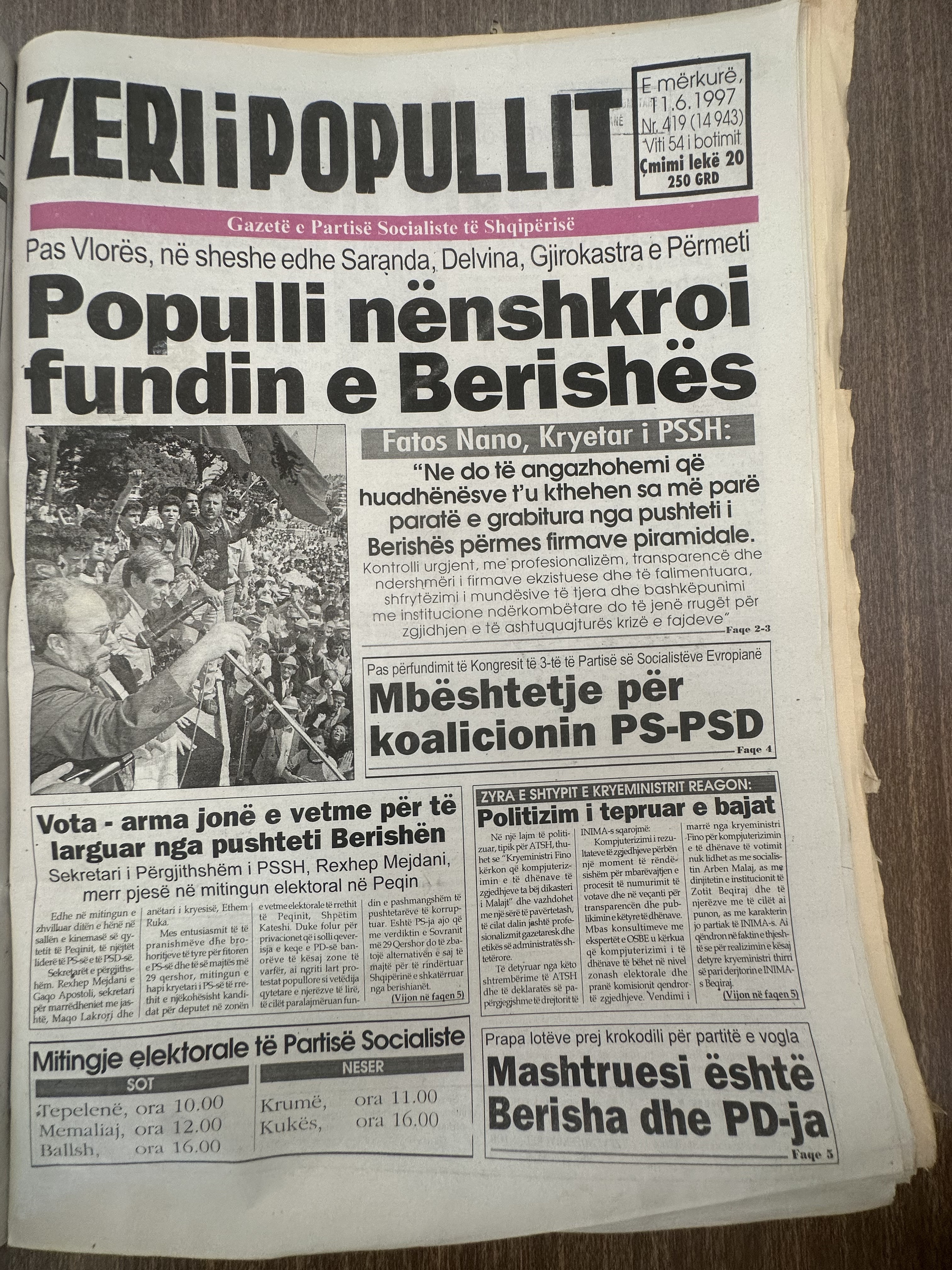 Zëri i Popullit 1997-06-11