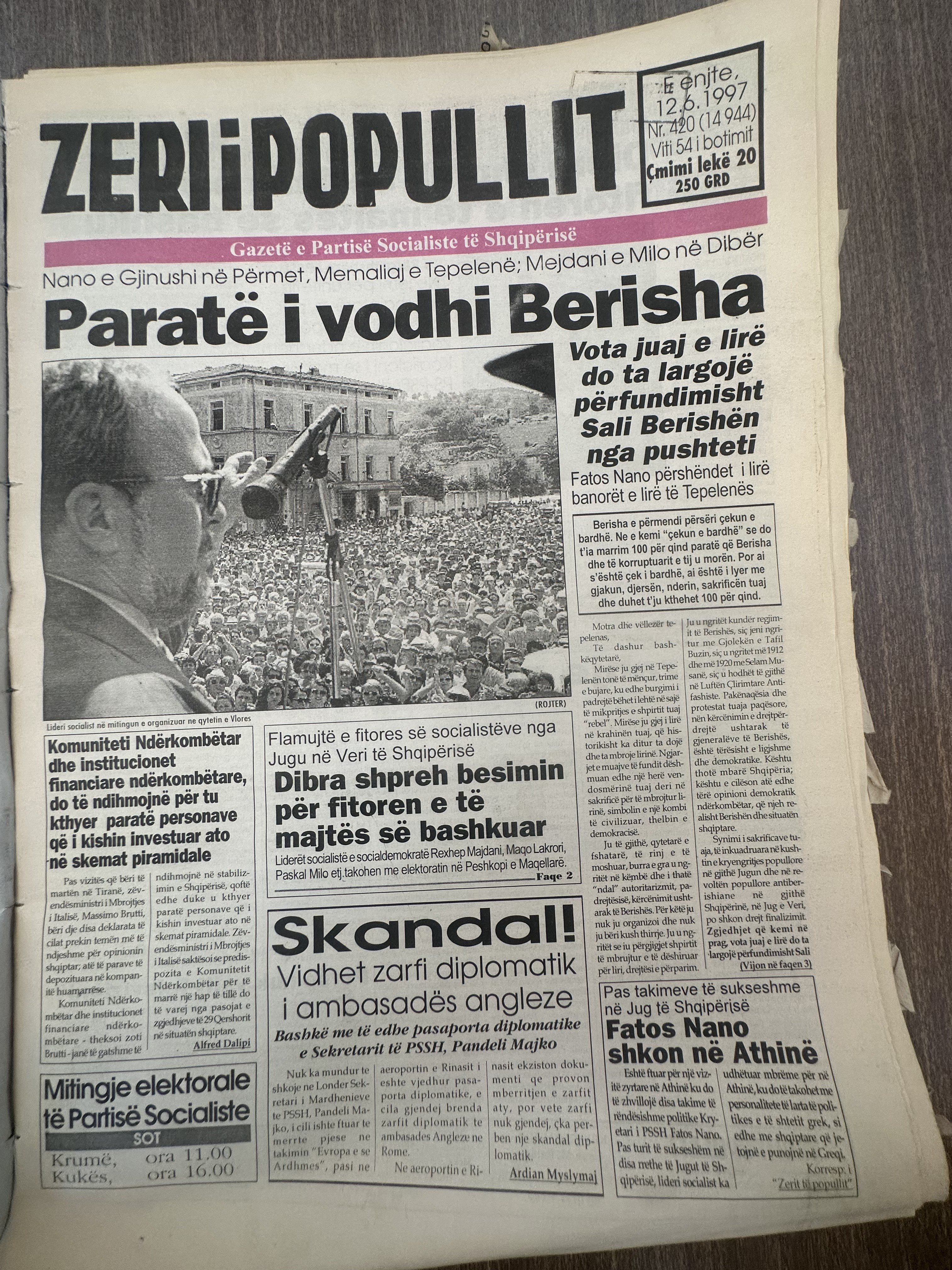 Zëri i Popullit 1997-06-12