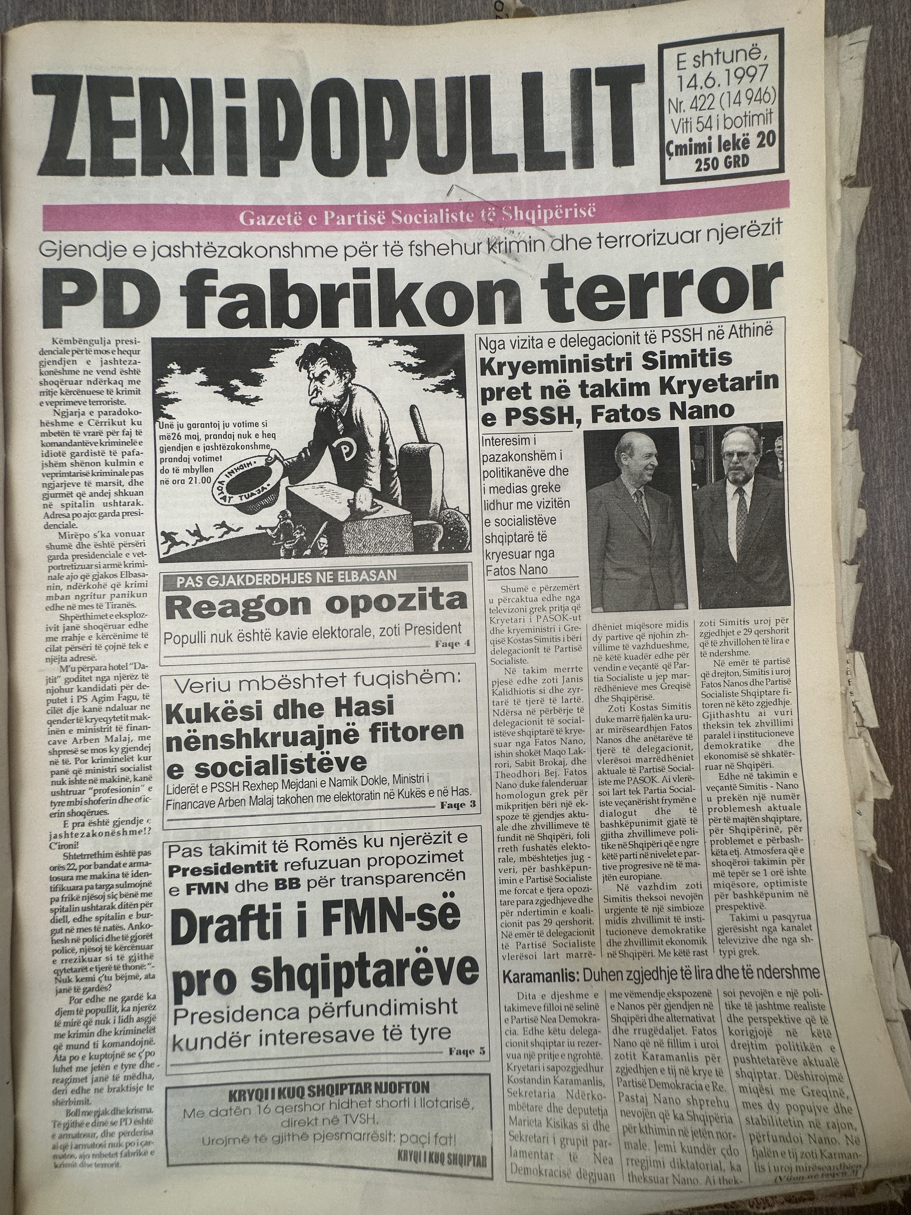 Zëri i Popullit 1997-06-14
