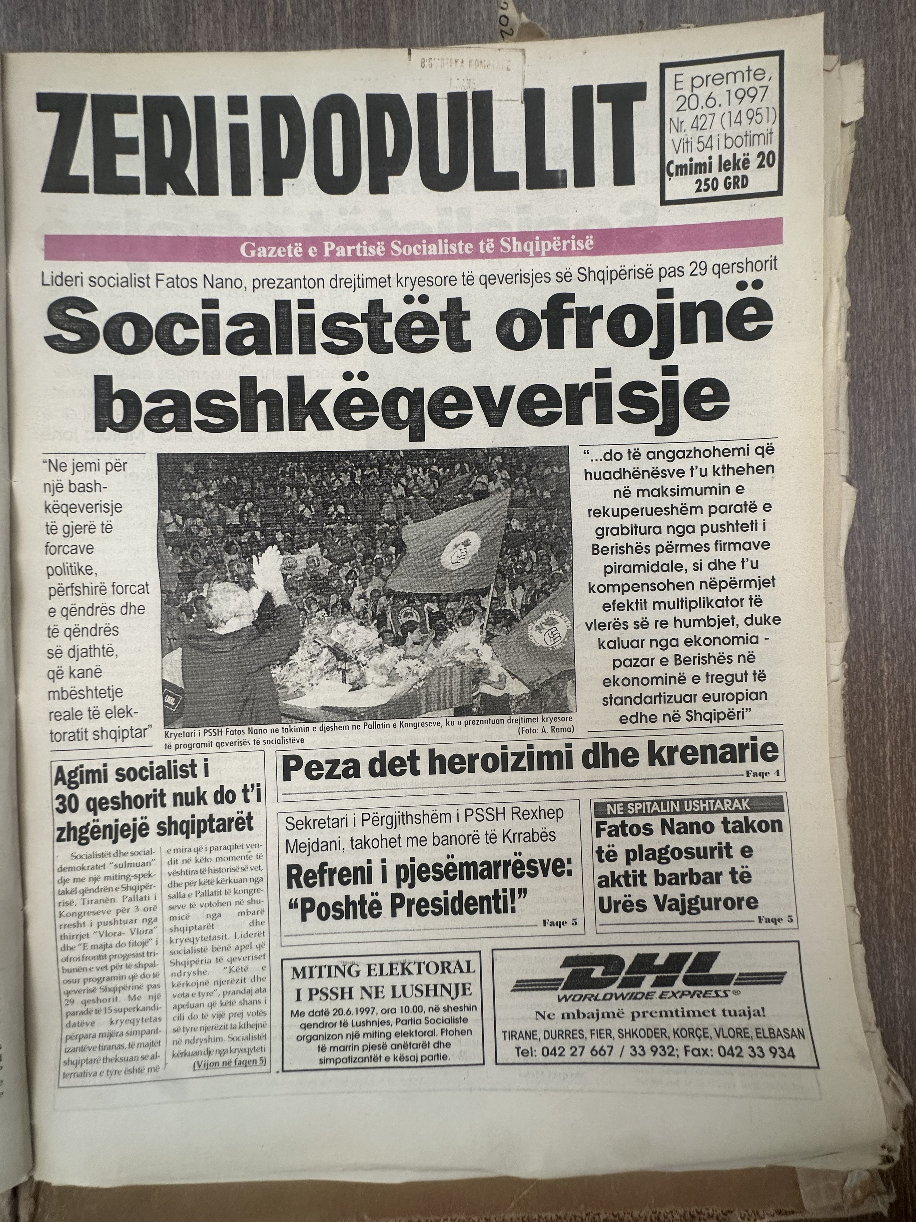 Zëri i Popullit 1997-06-20