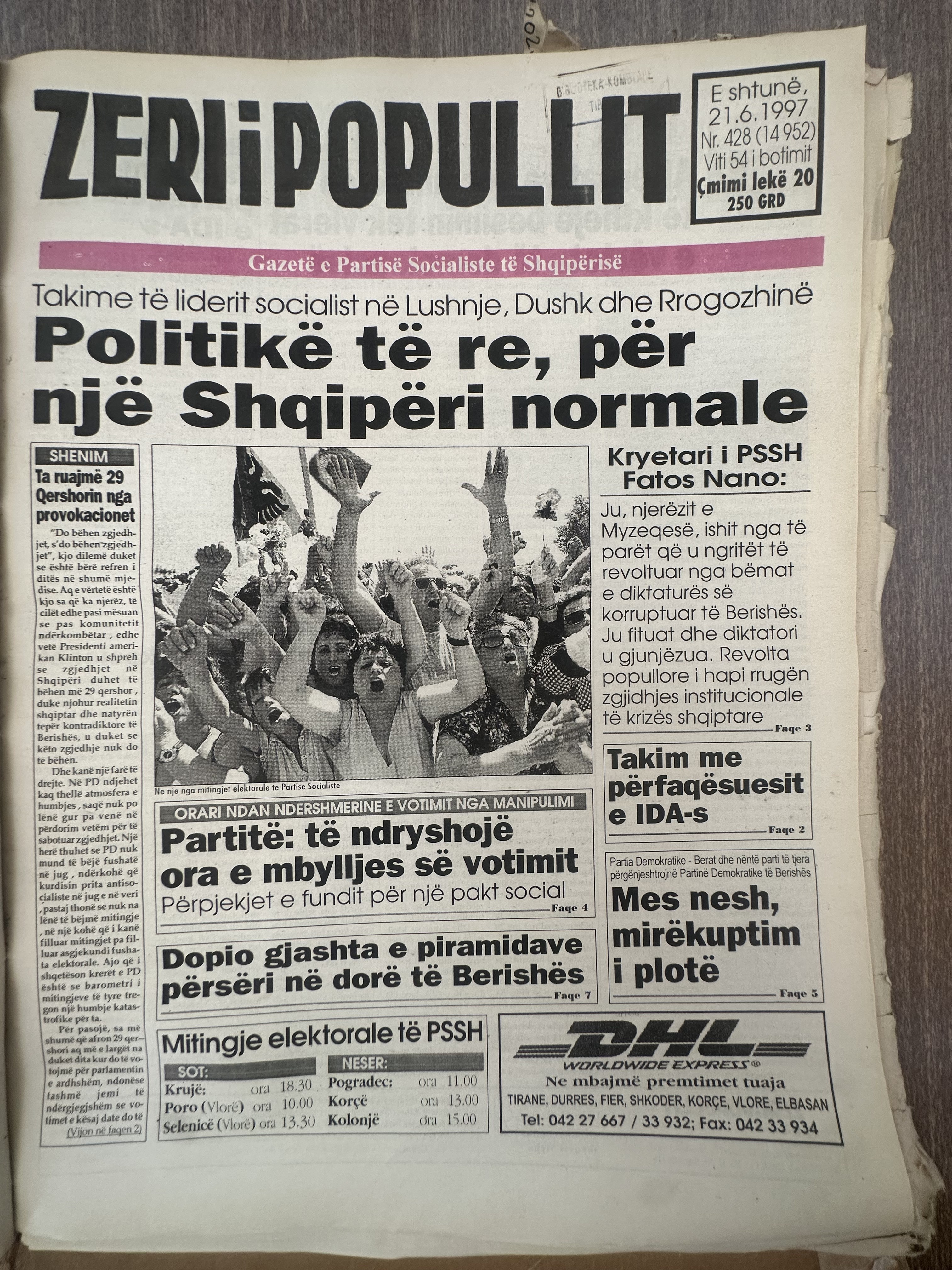 Zëri i Popullit 1997-06-21