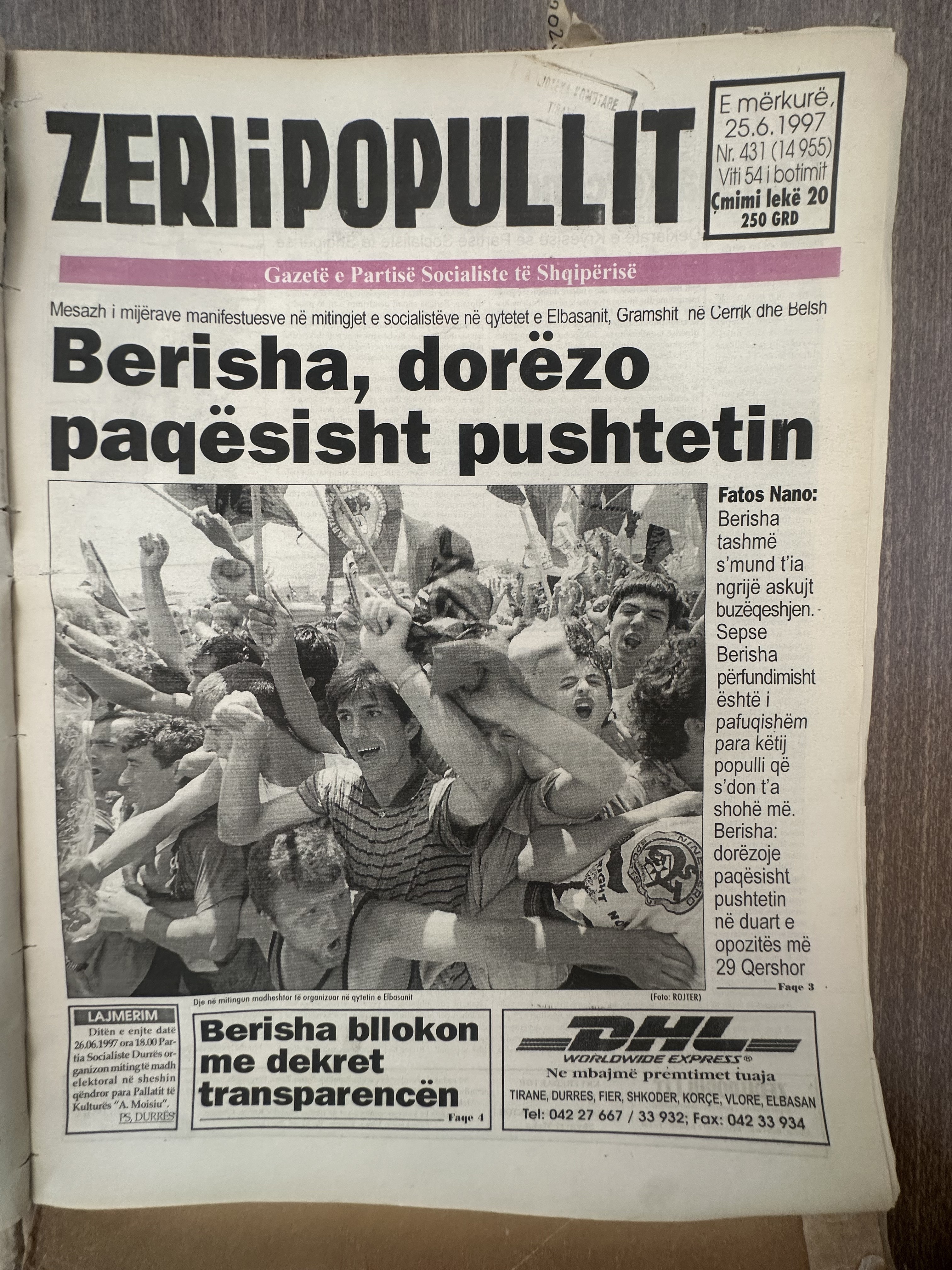 Zëri i Popullit 1997-06-25