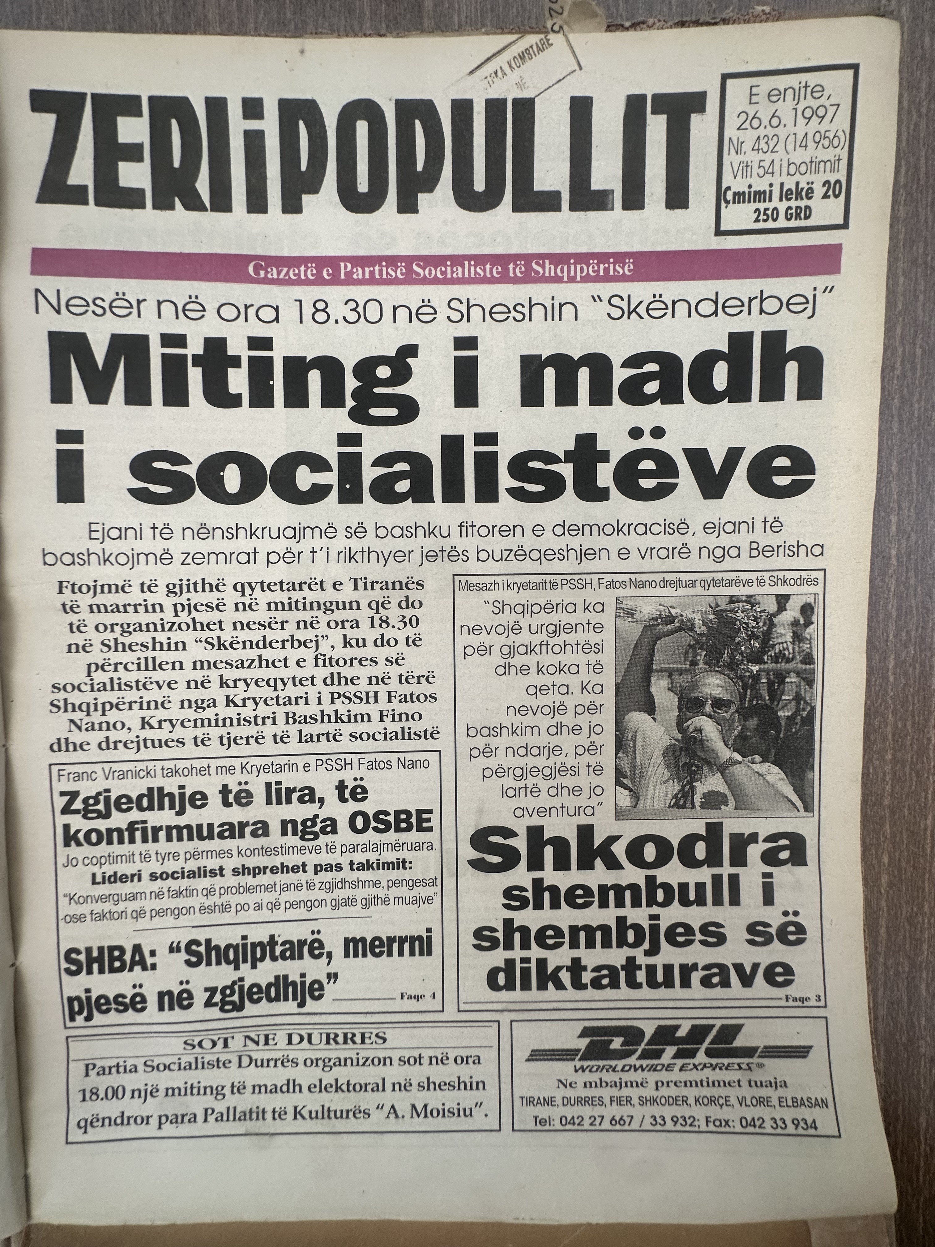 Zëri i Popullit 1997-06-26
