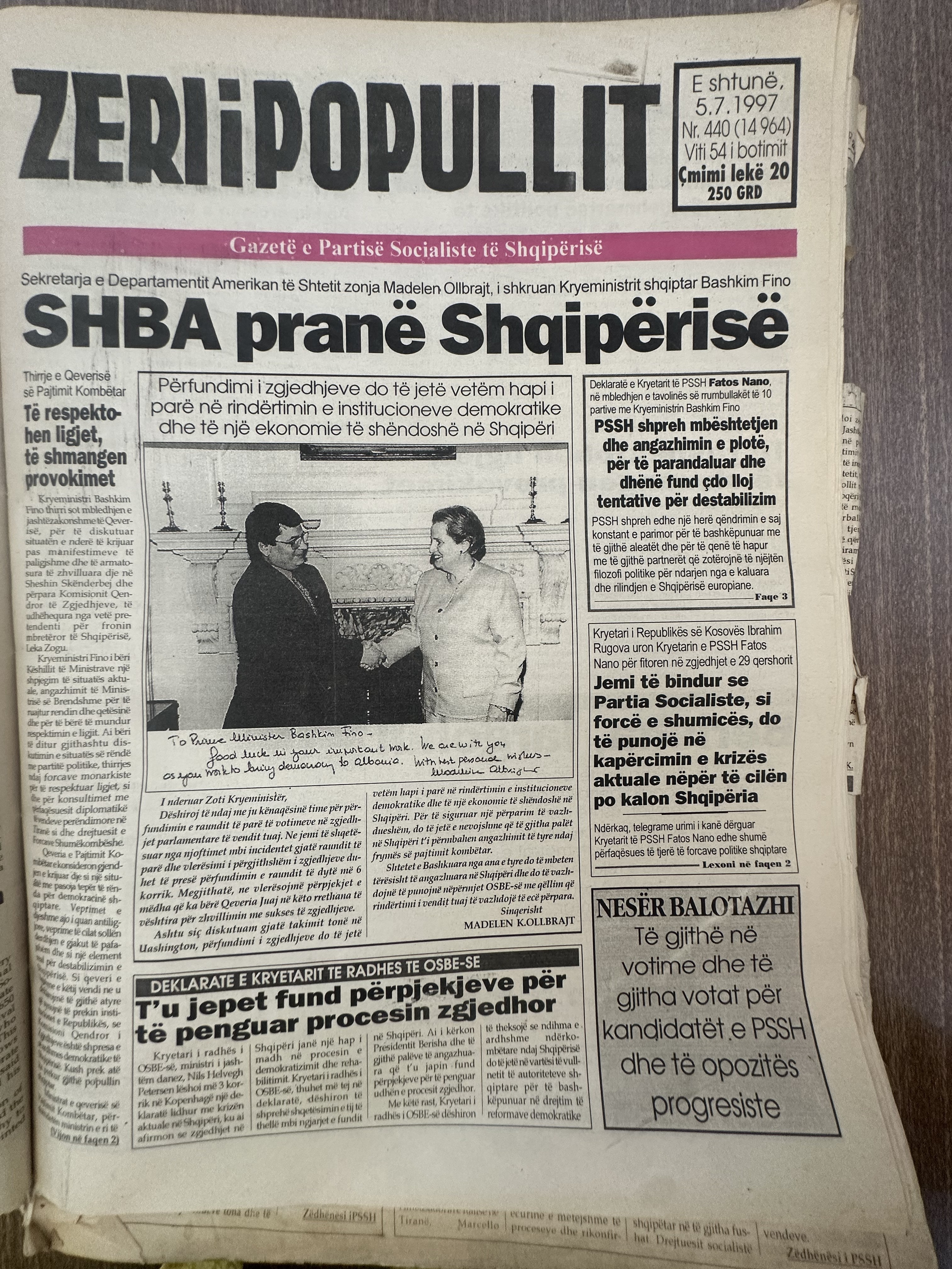 Zëri i Popullit 1997-07-05