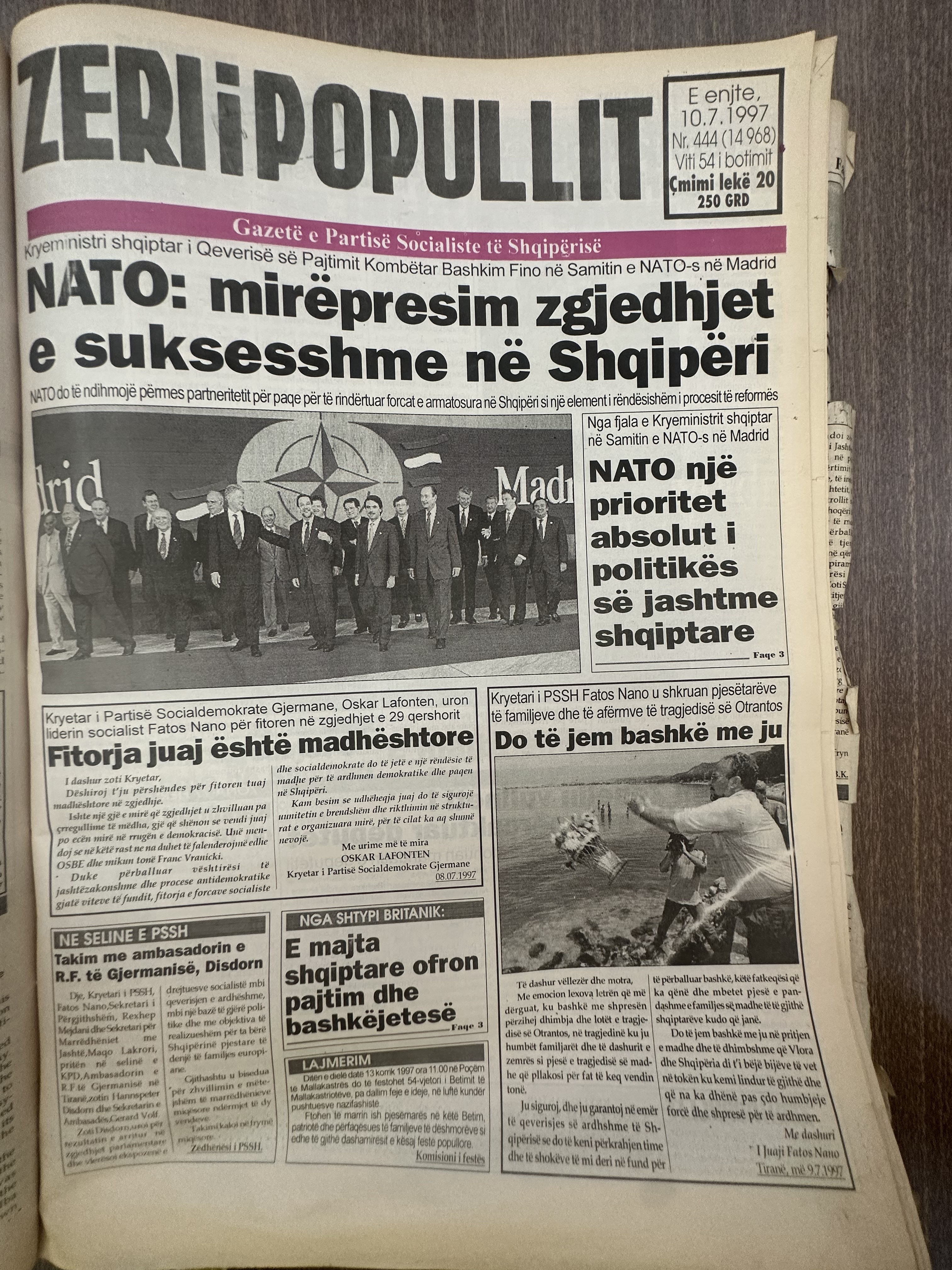 Zëri i Popullit 1997-07-10