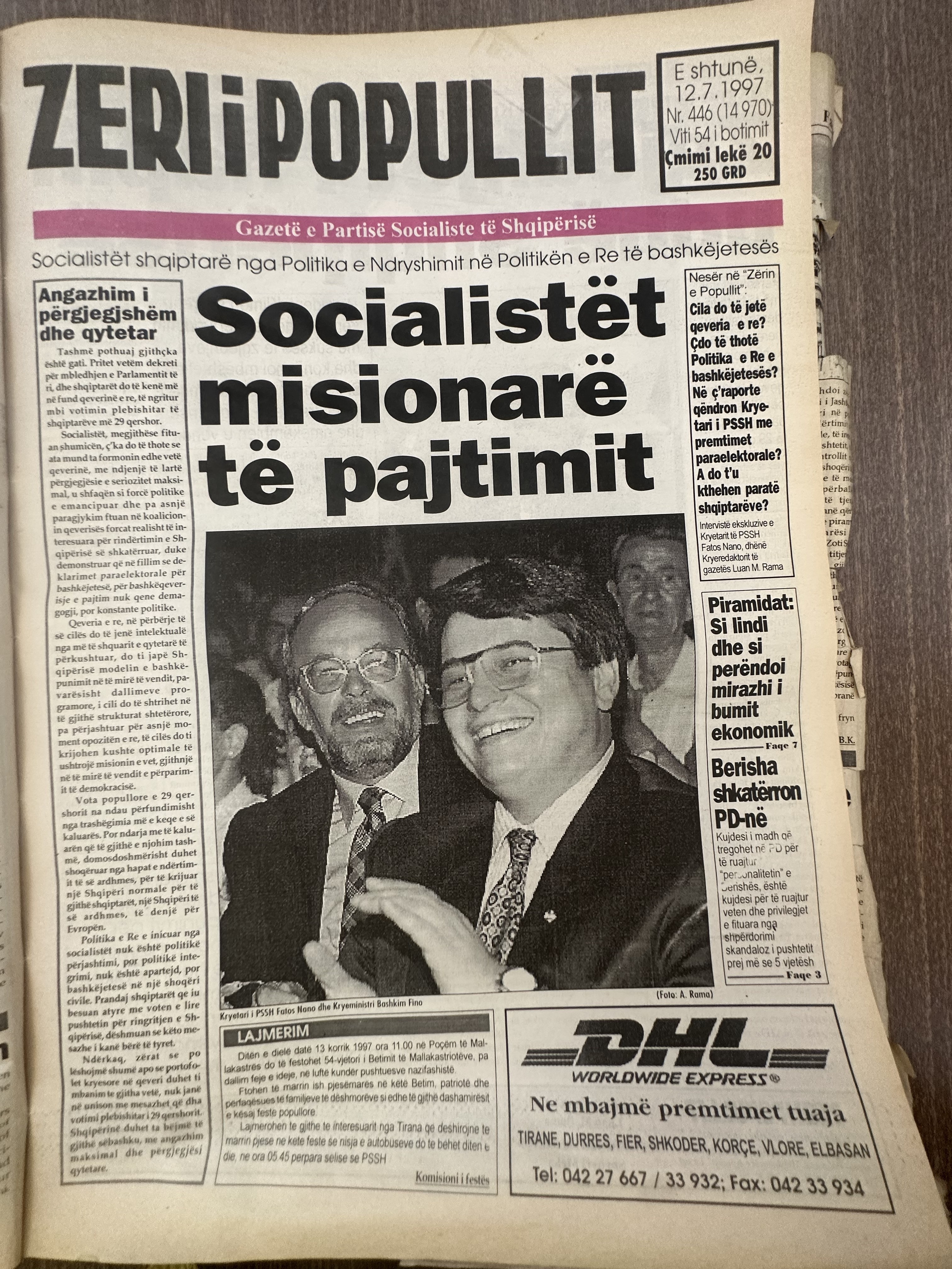 Zëri i Popullit 1997-07-12