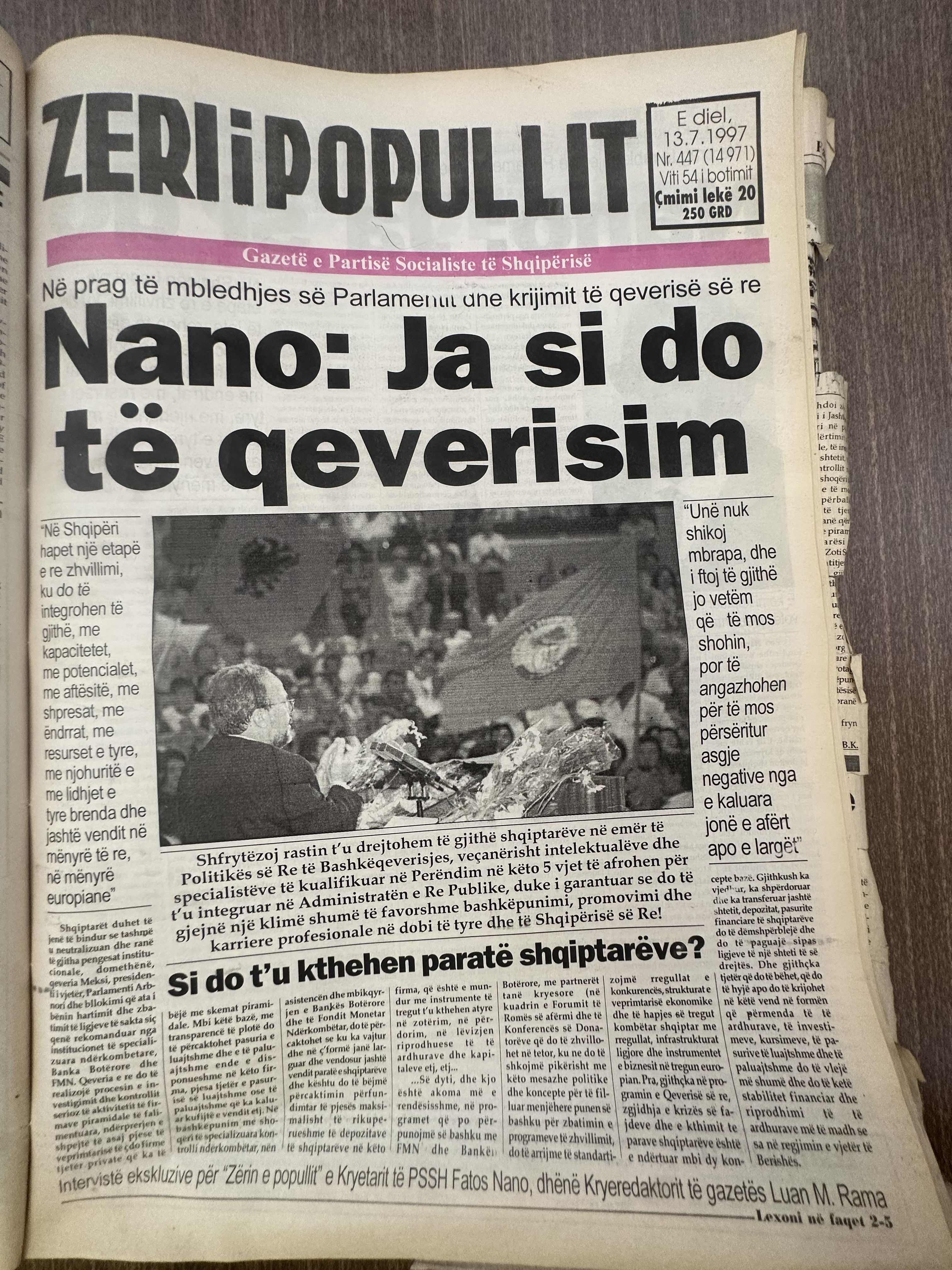 Zëri i Popullit 1997-07-13