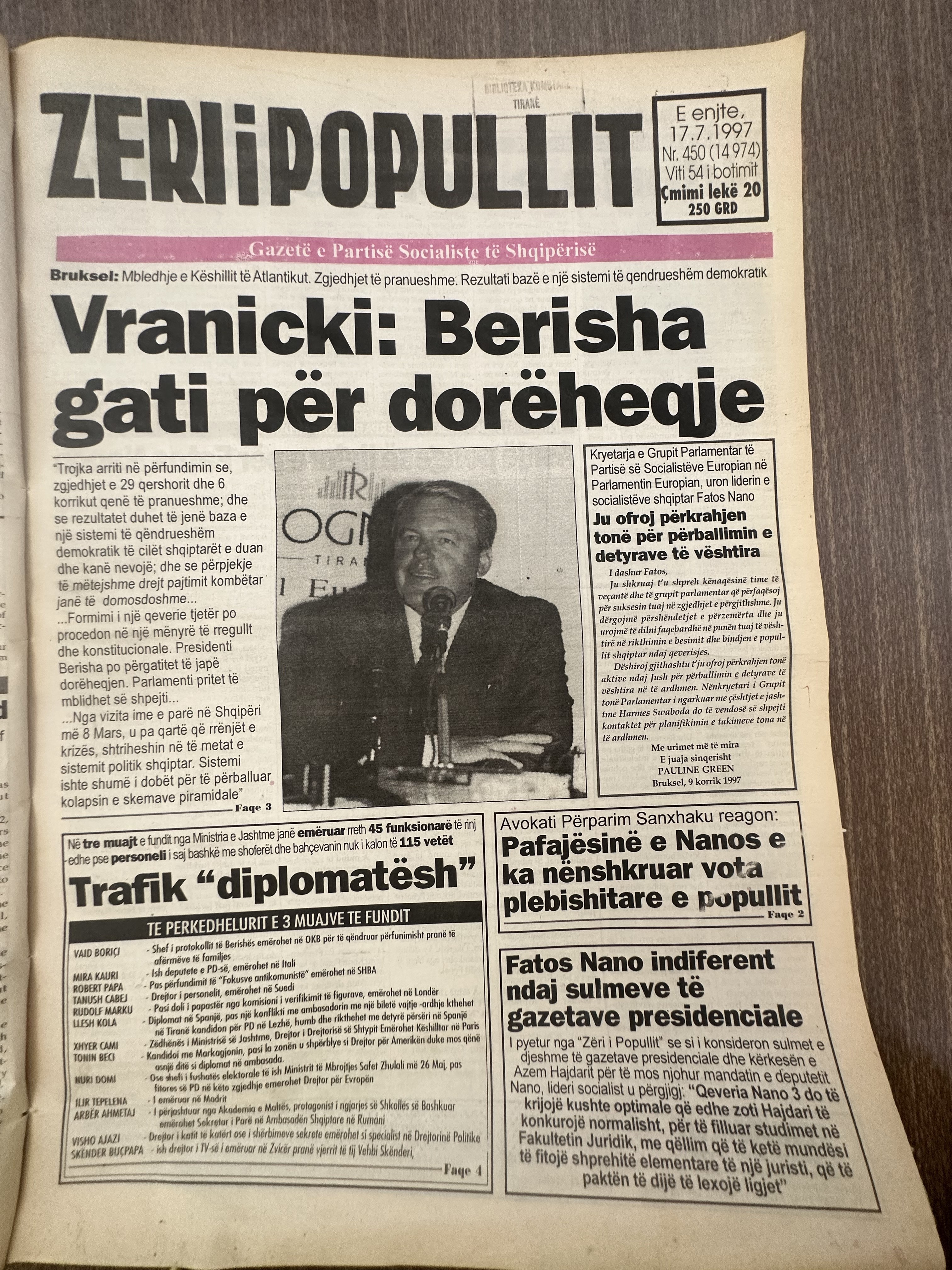 Zëri i Popullit 1997-07-17