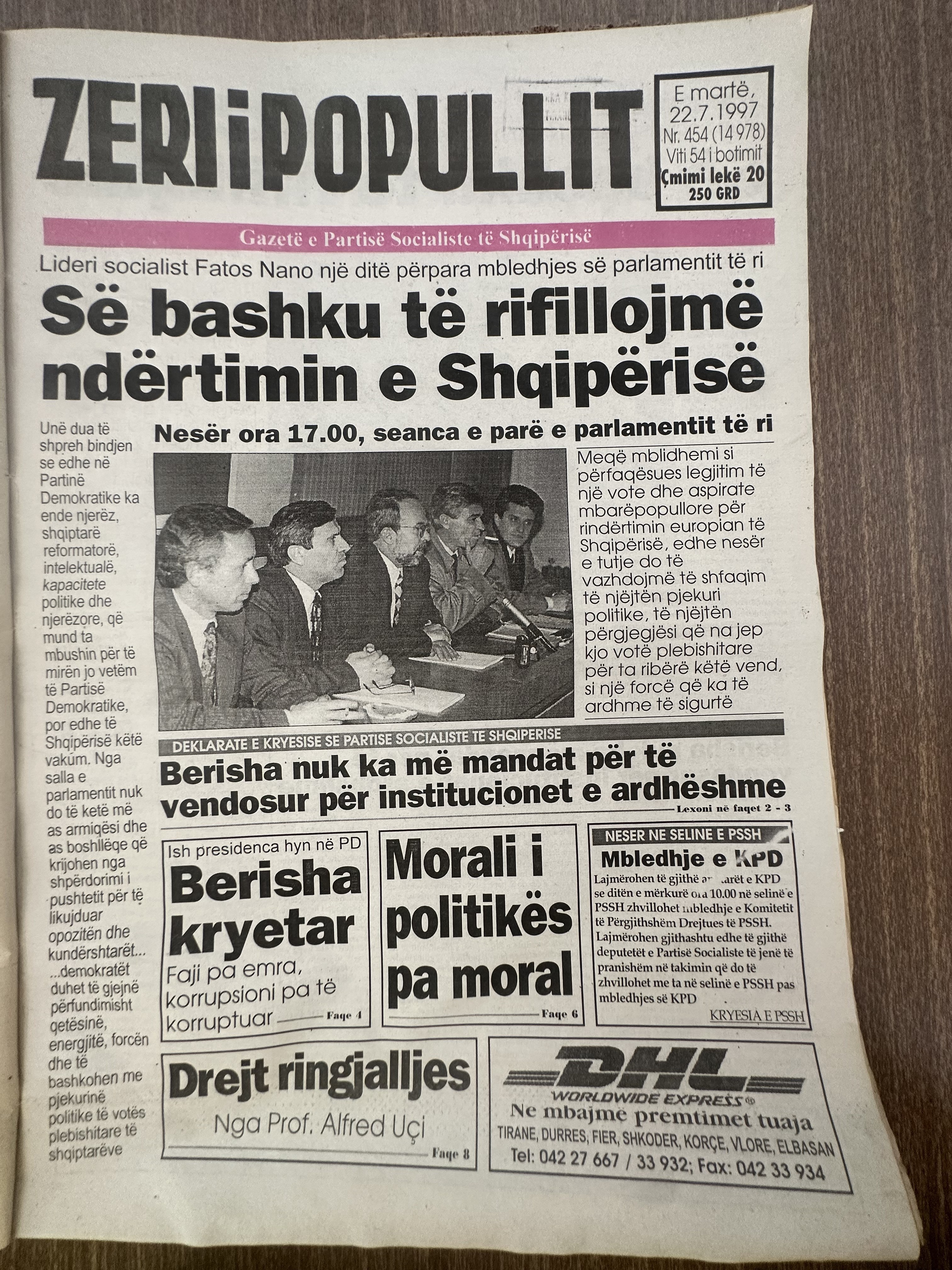 Zëri i Popullit 1997-07-22