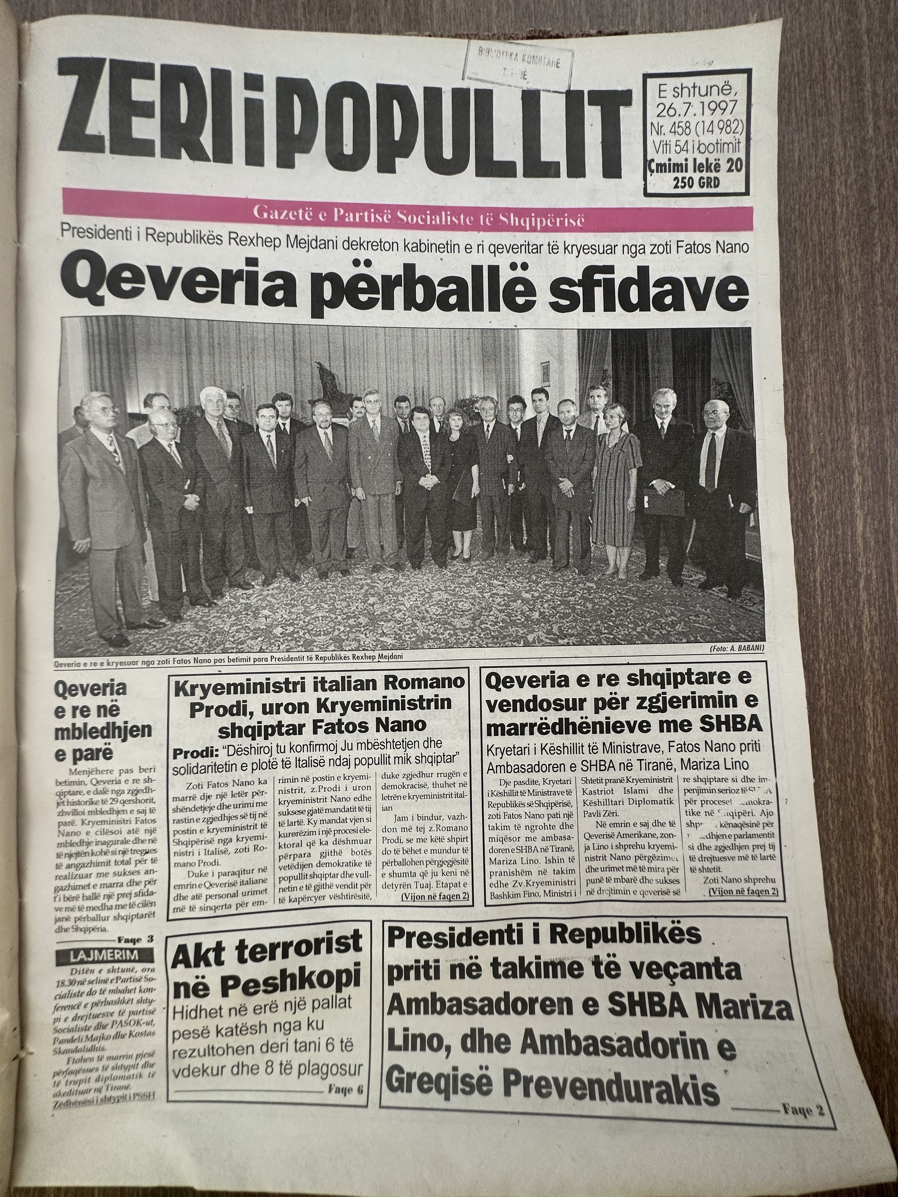 Zëri i Popullit 1997-07-26