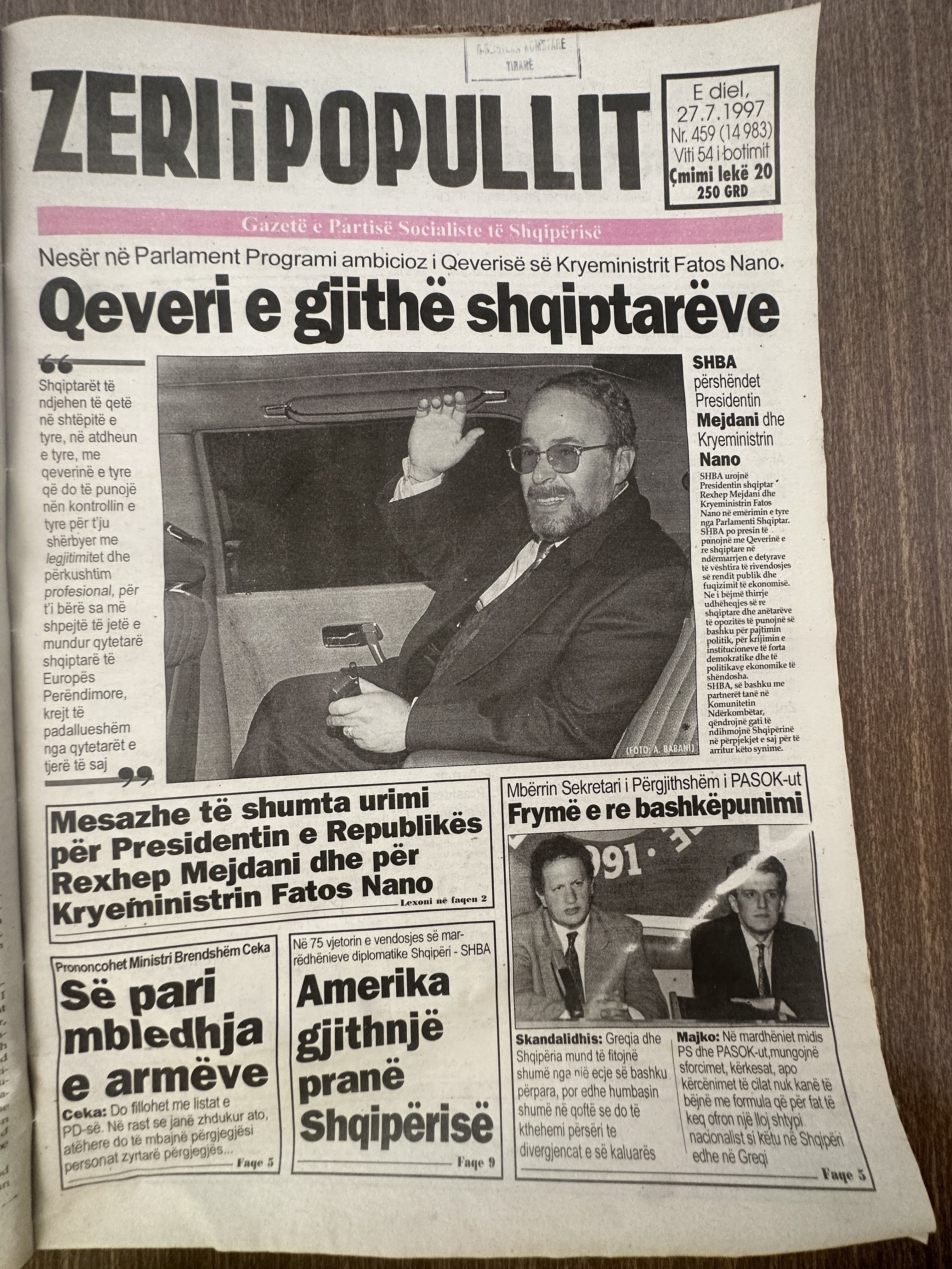 Zëri i Popullit 1997-07-27
