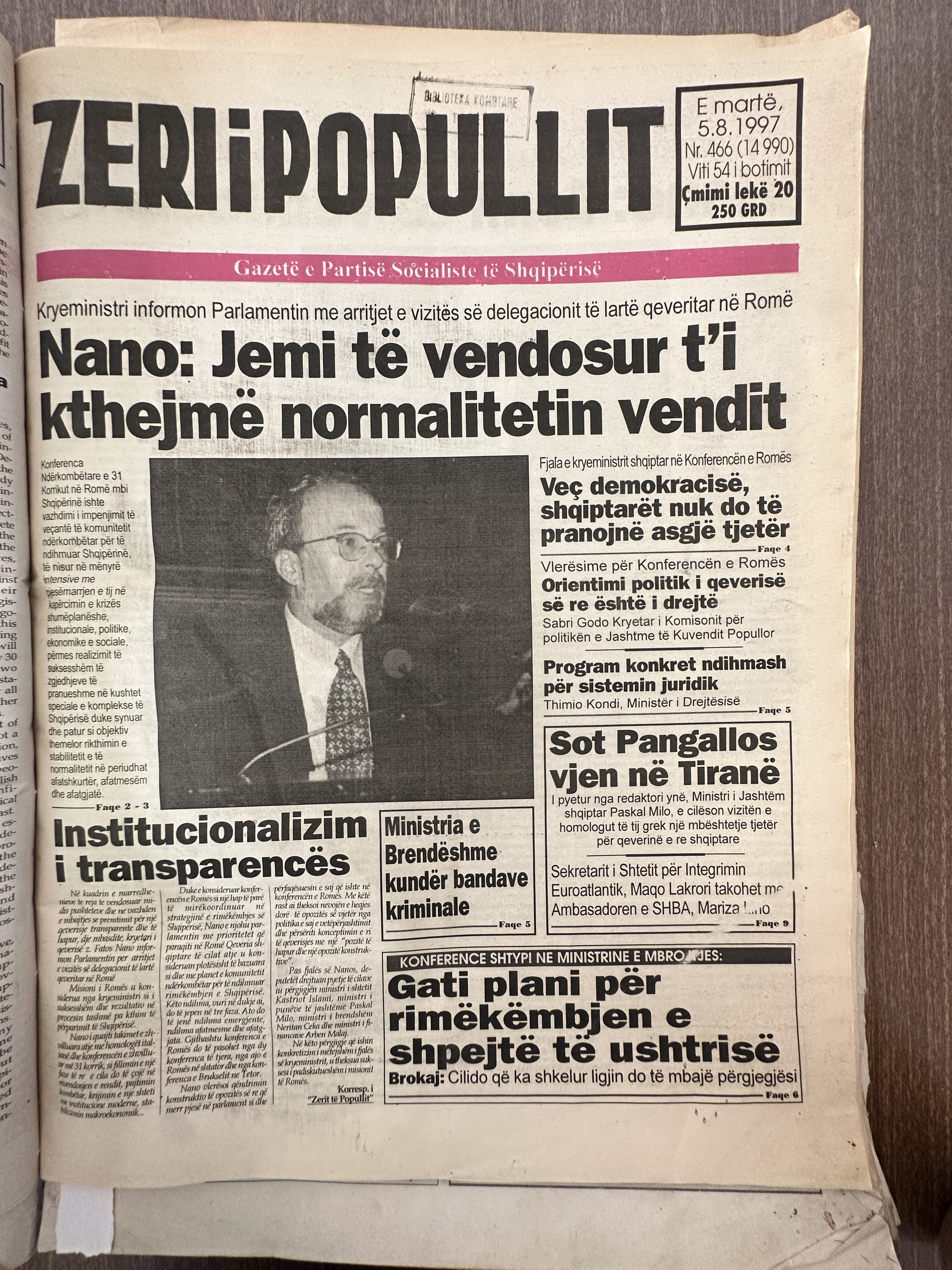 Zëri i Popullit 1997-08-05
