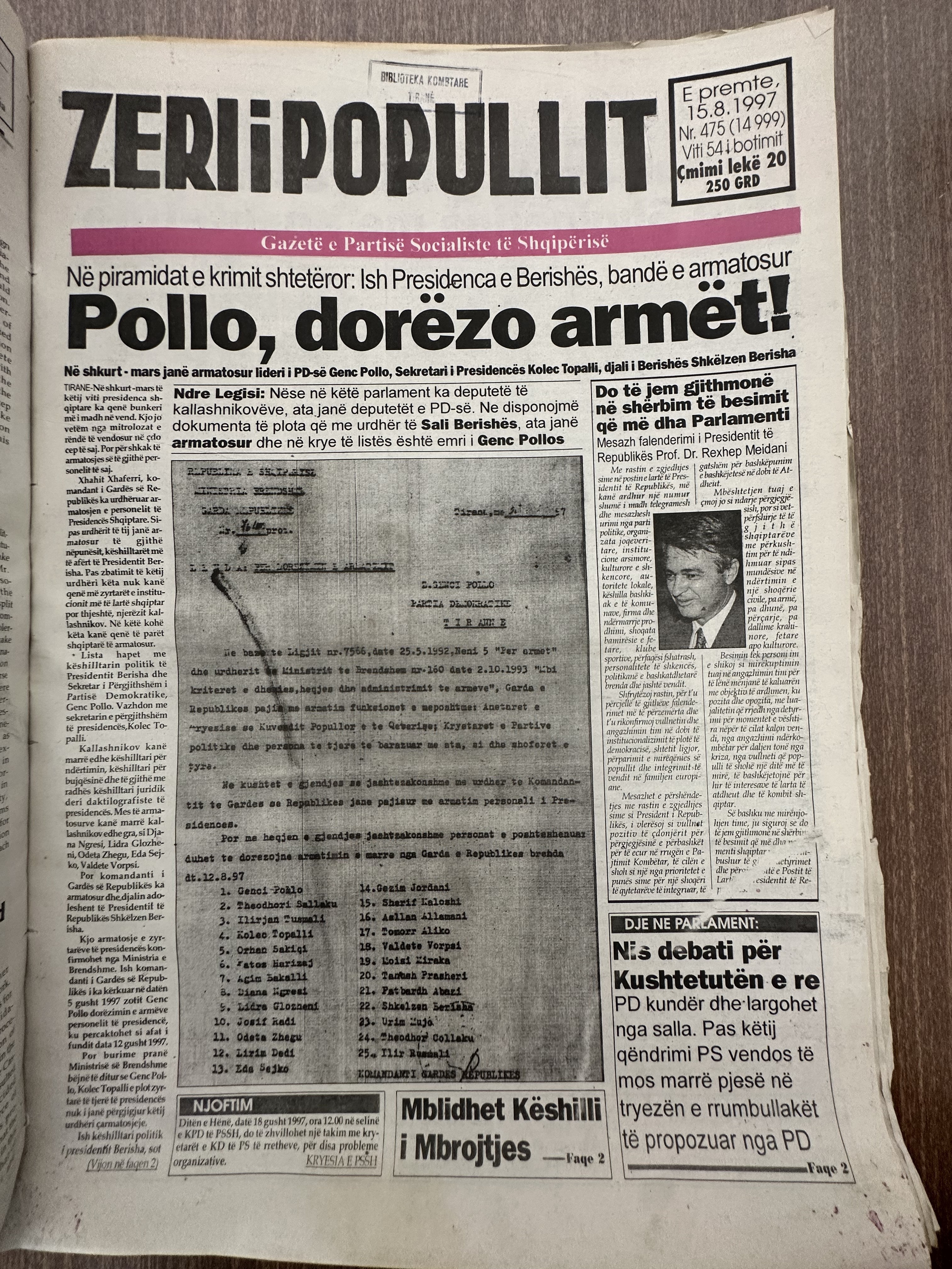 Zëri i Popullit 1997-08-15