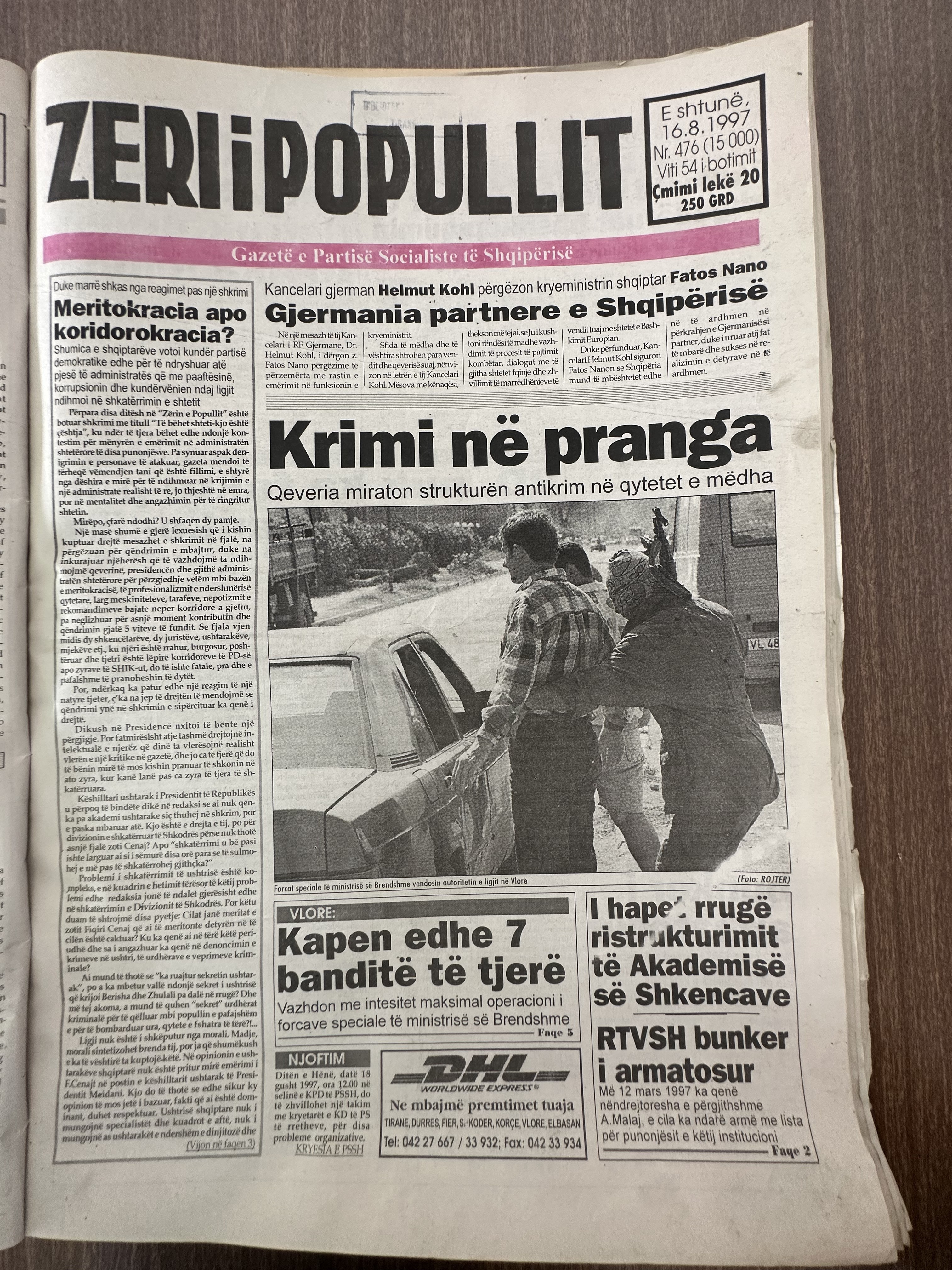 Zëri i Popullit 1997-08-16