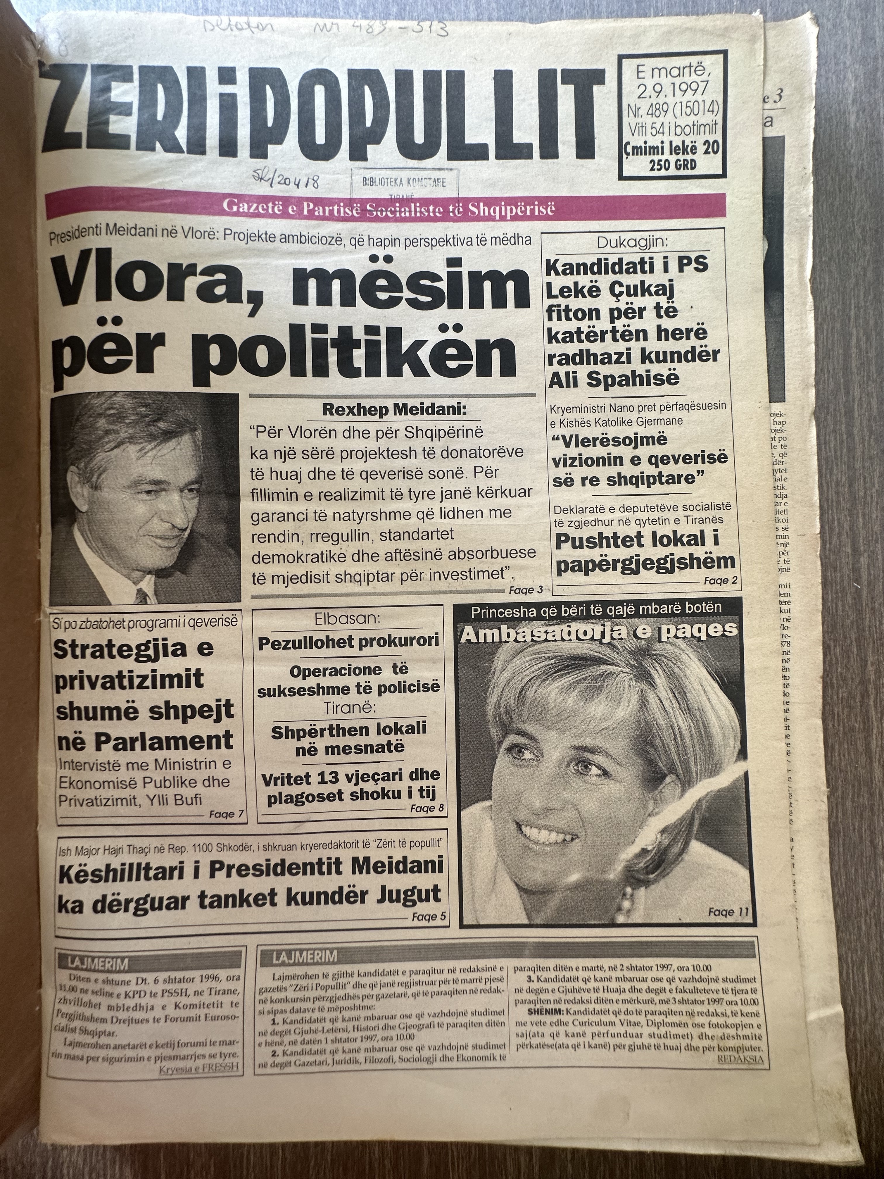 Zëri i Popullit 1997-09-02