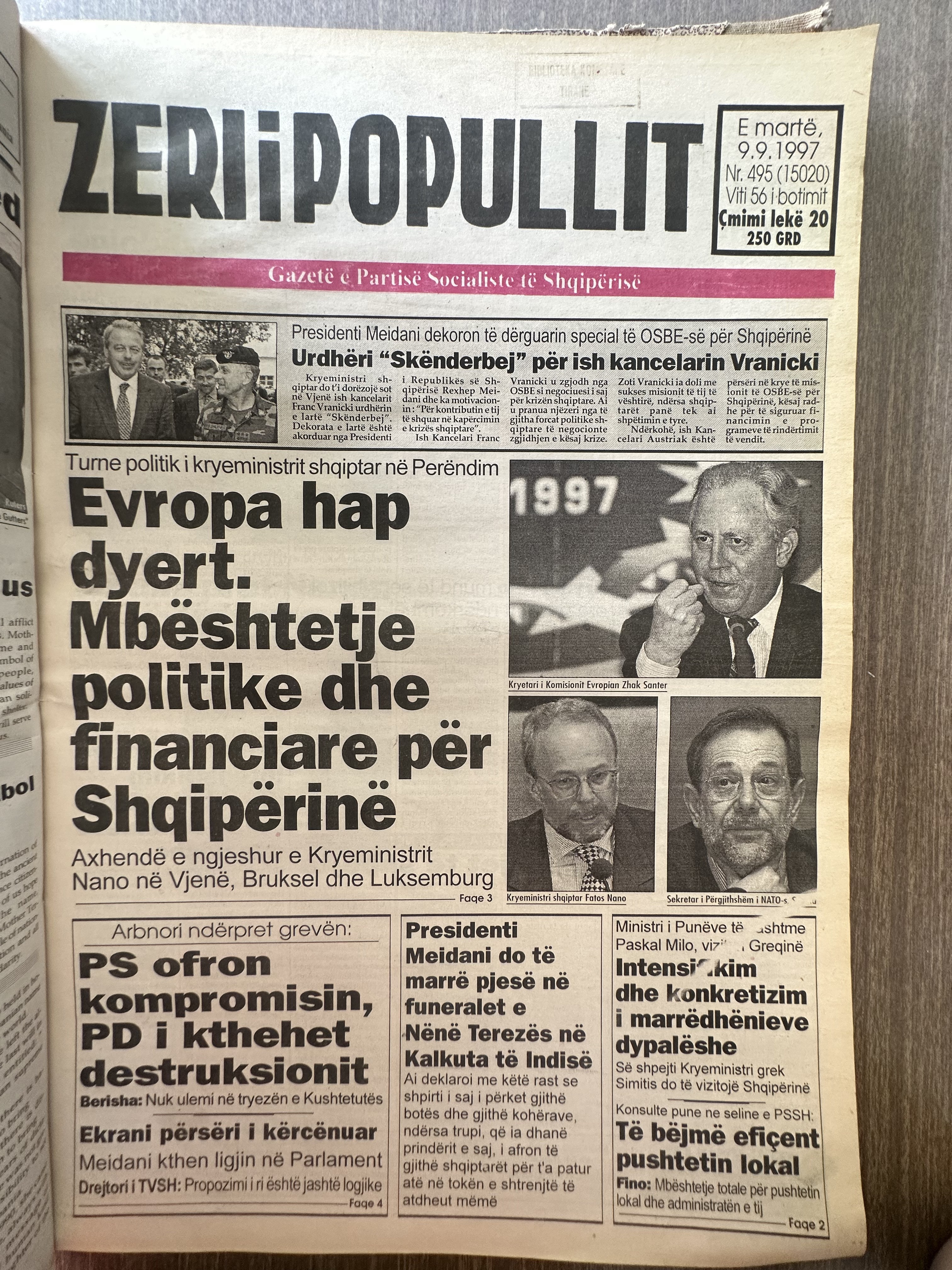 Zëri i Popullit 1997-09-09