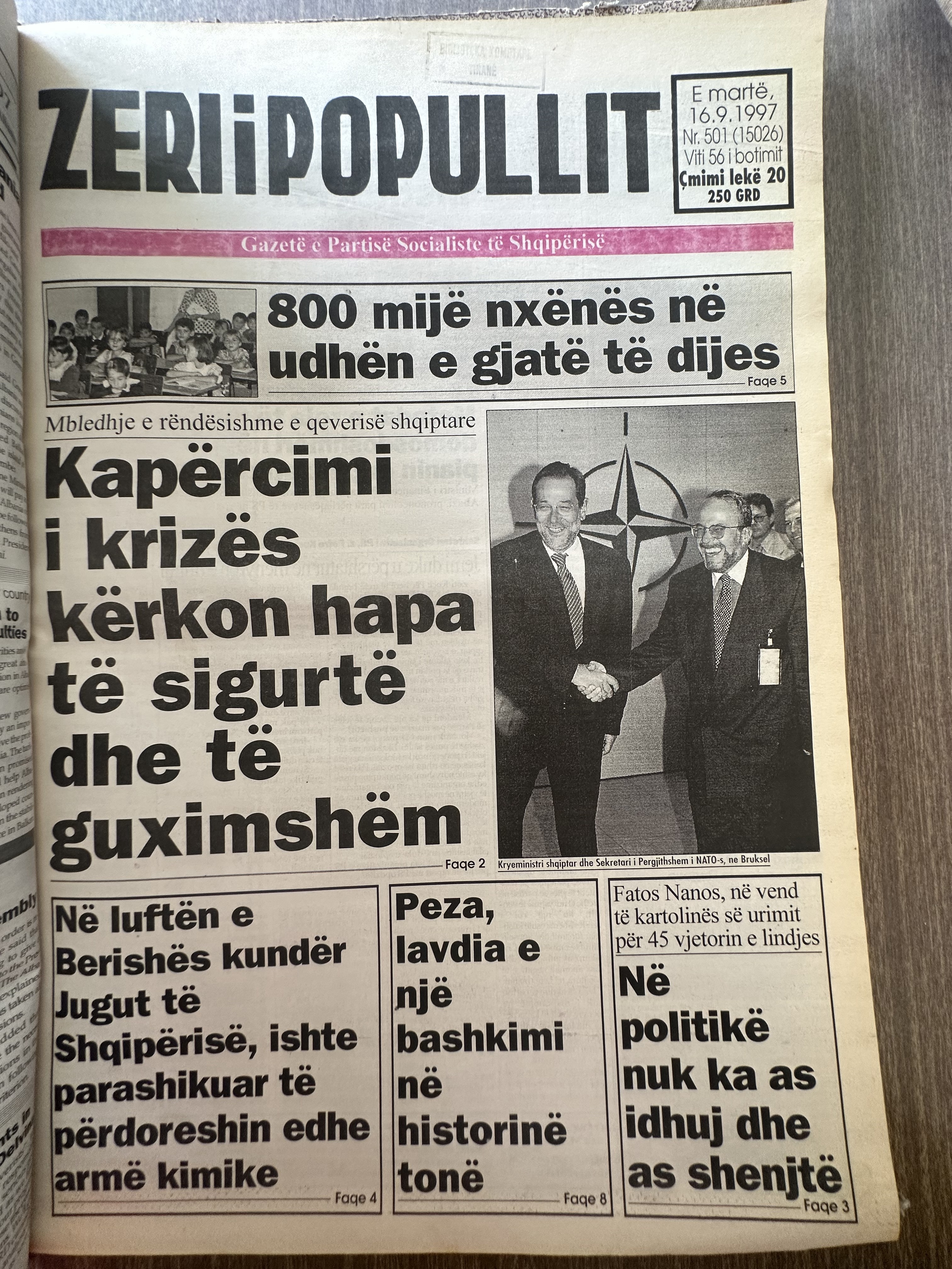 Zëri i Popullit 1997-09-16