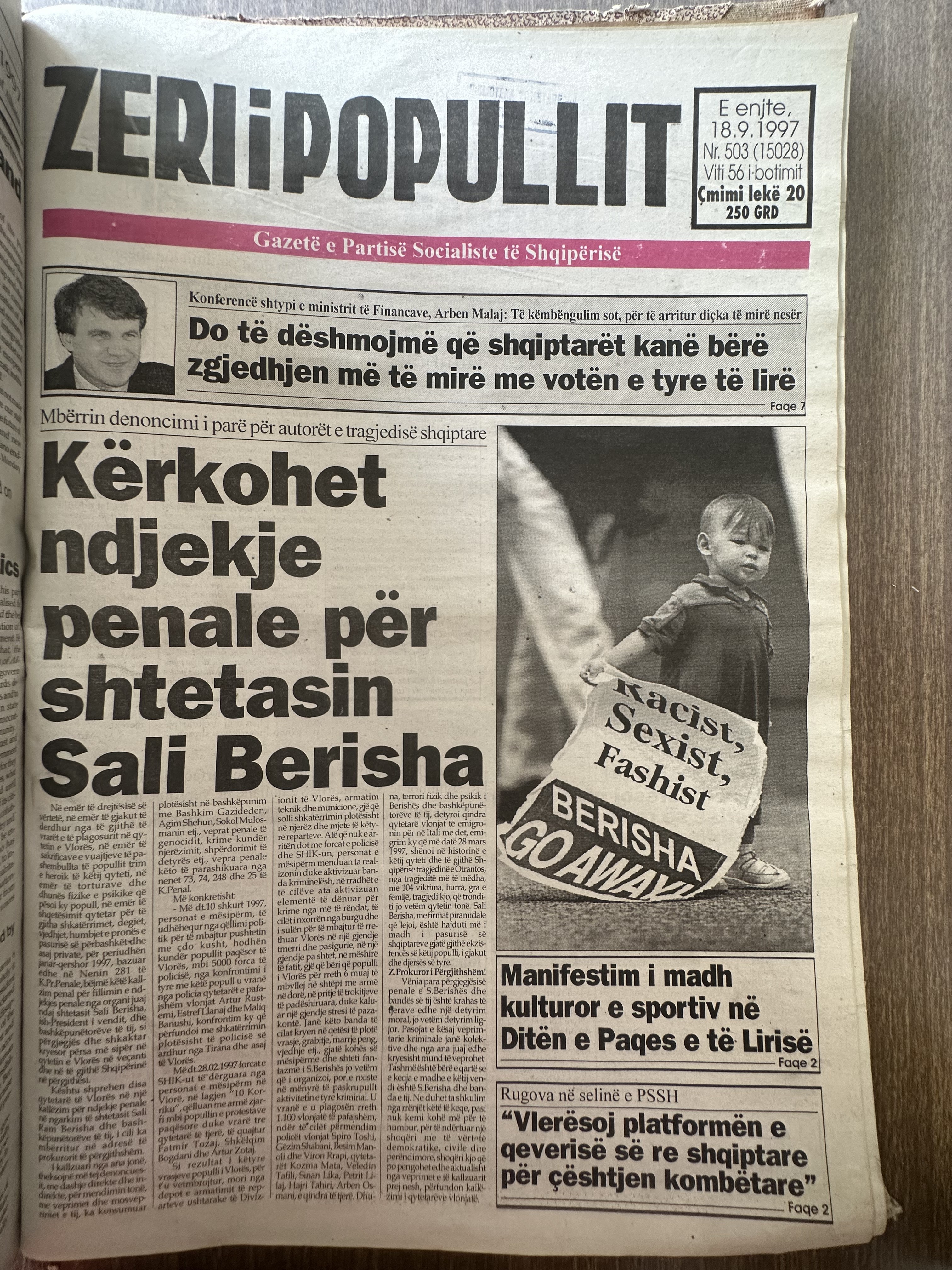 Zëri i Popullit 1997-09-18