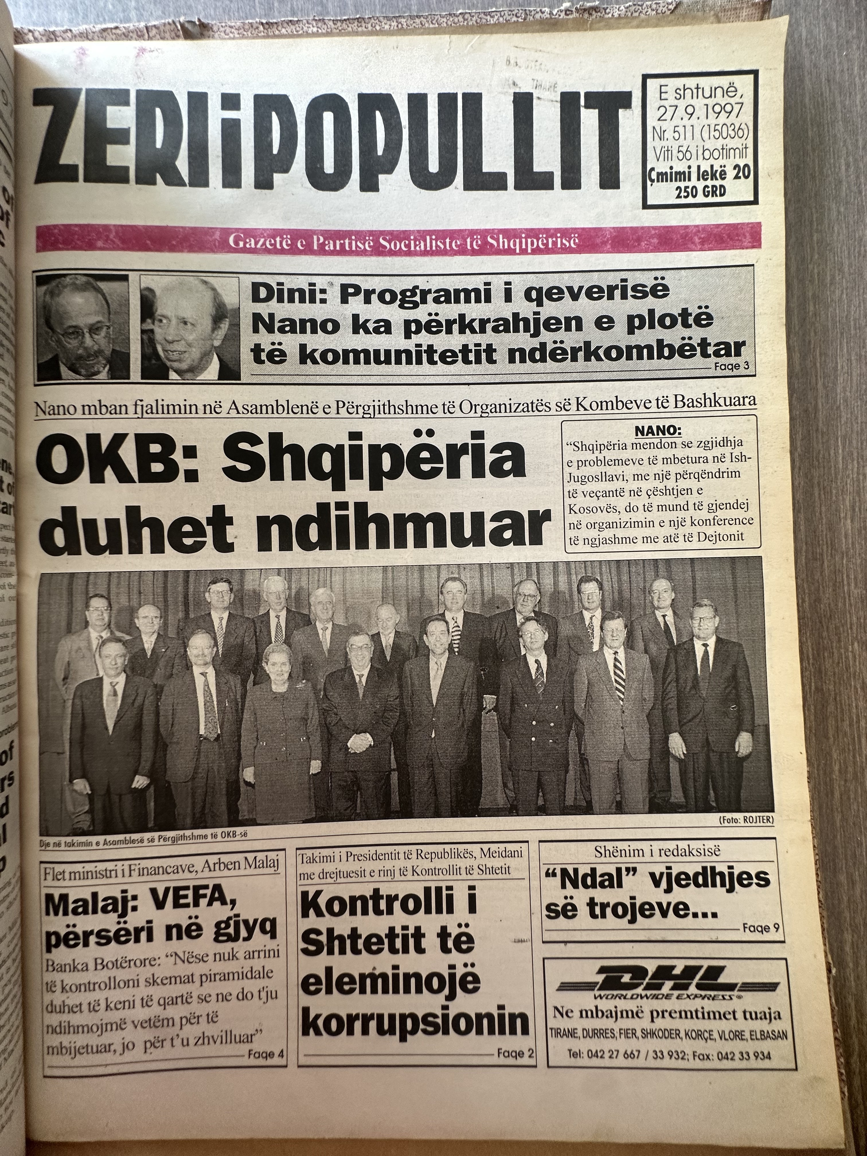 Zëri i Popullit 1997-09-27
