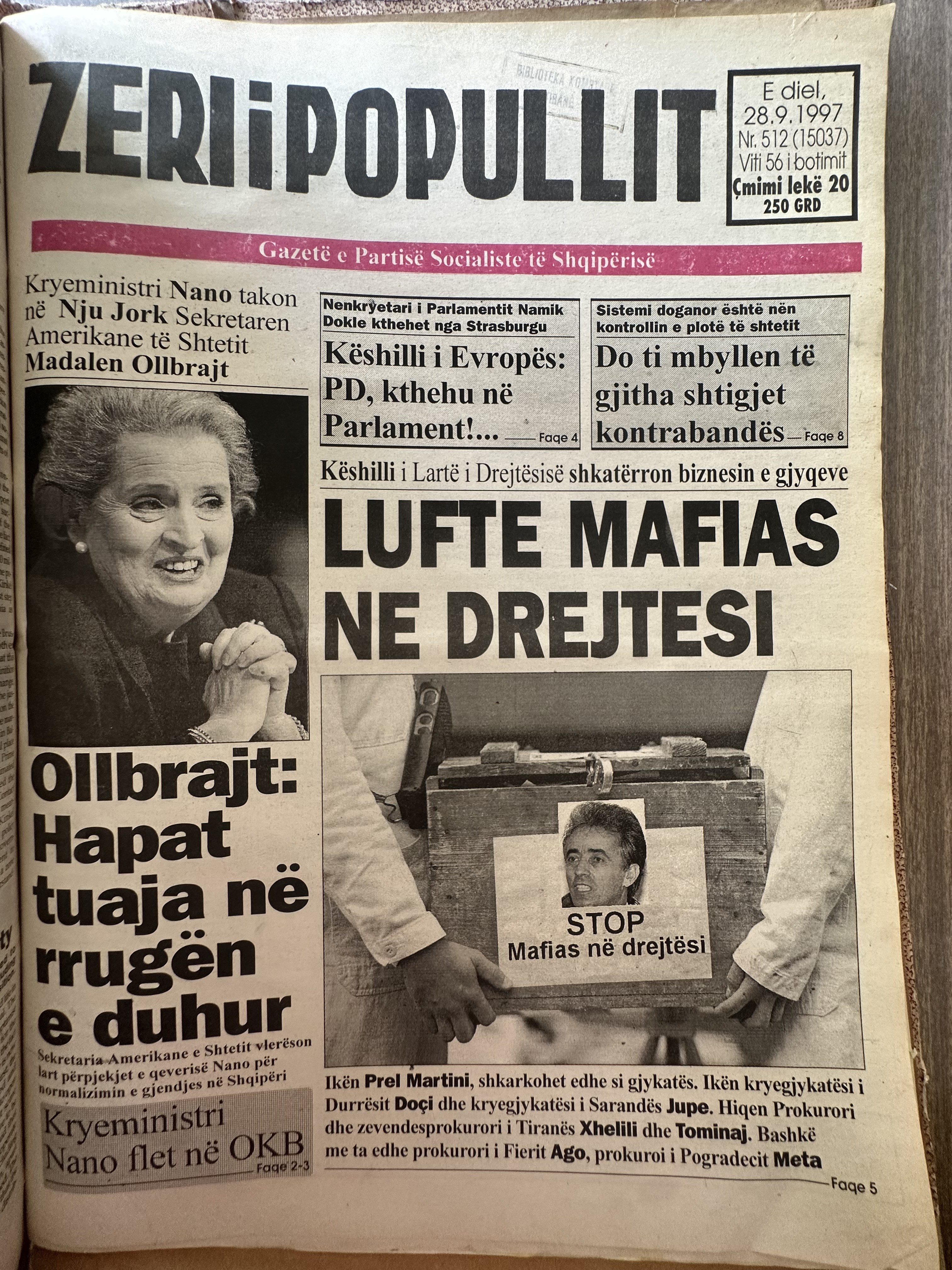 Zëri i Popullit 1997-09-28