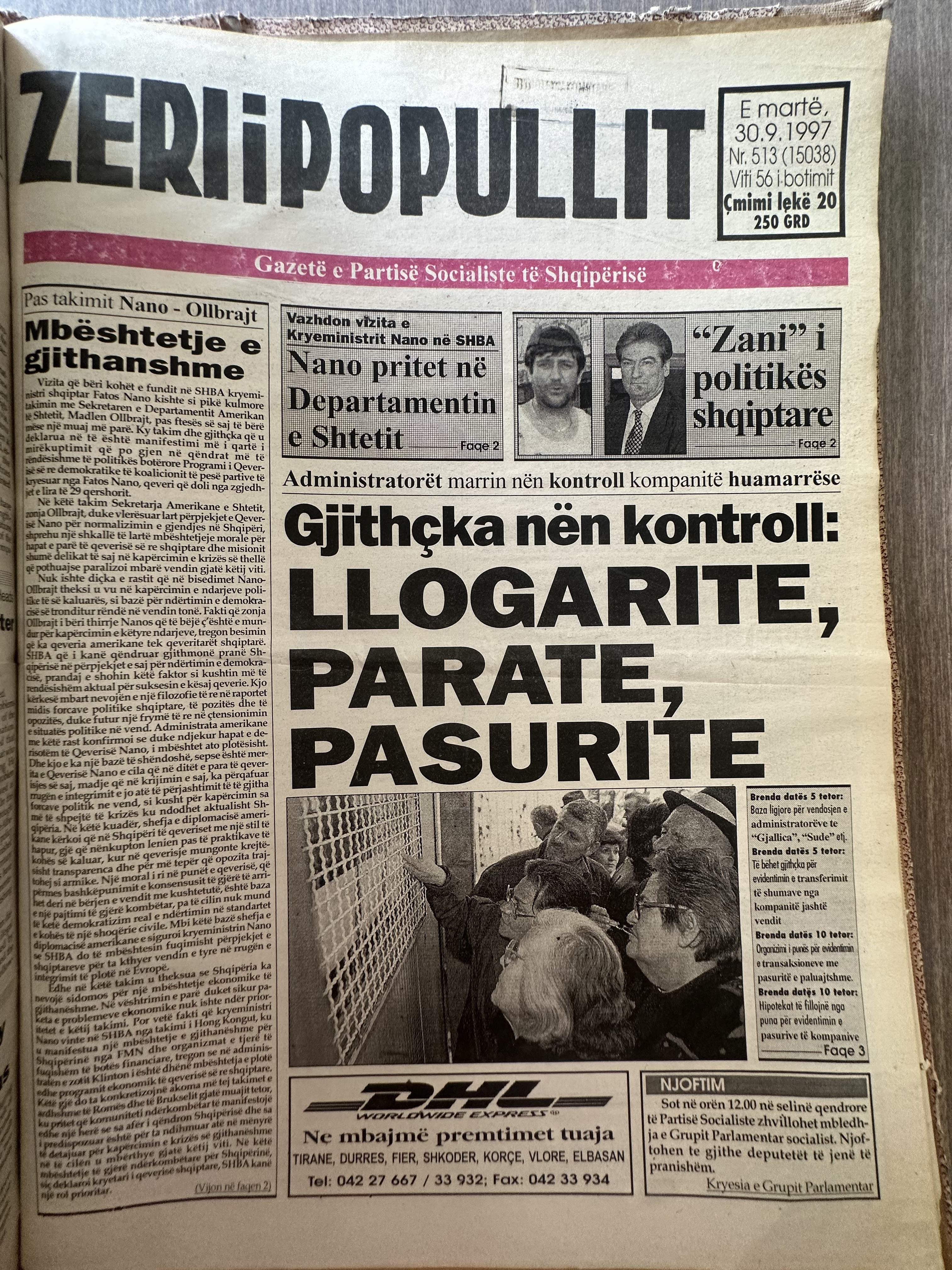 Zëri i Popullit 1997-09-30