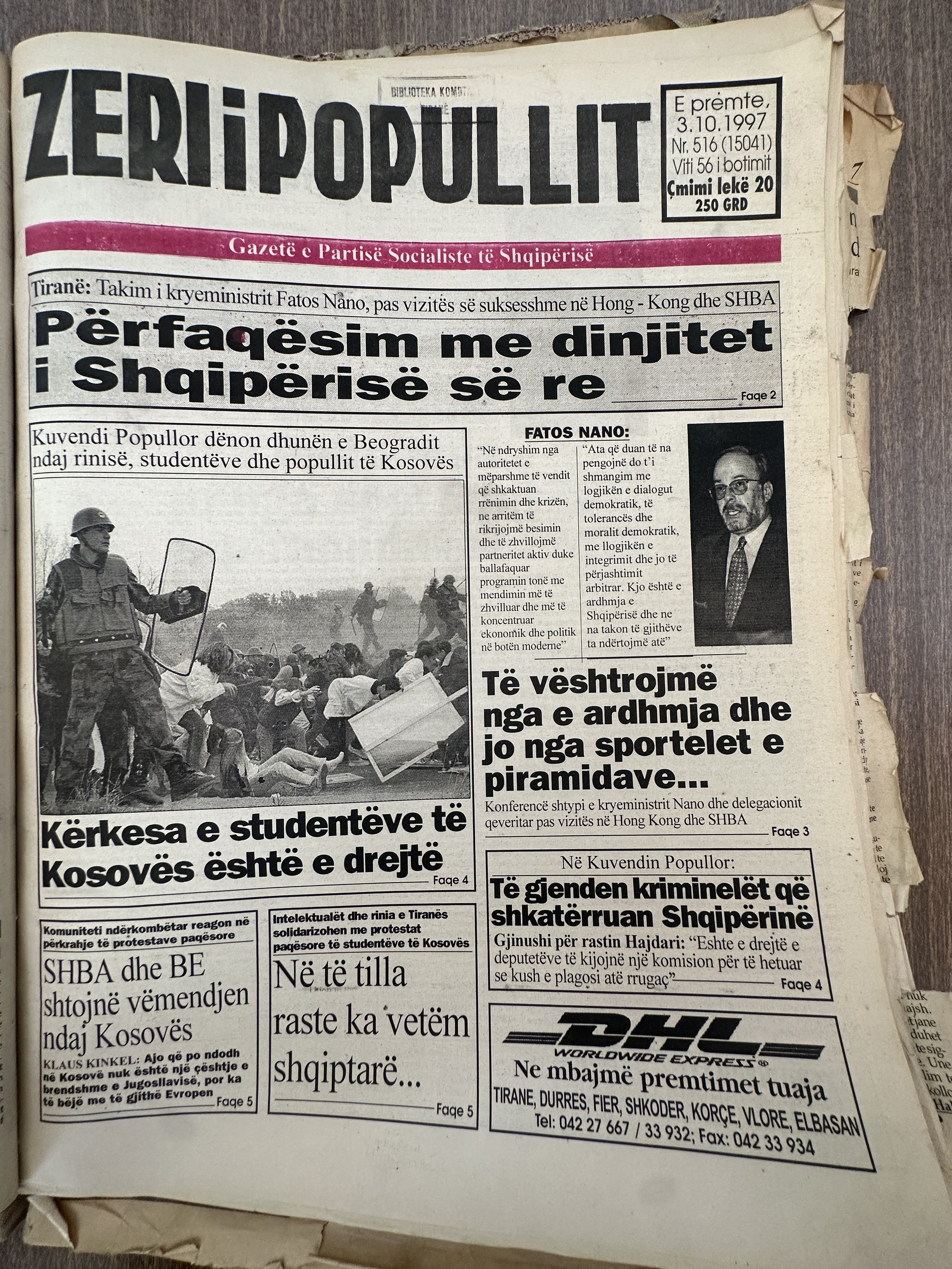 Zëri i Popullit 1997-10-03