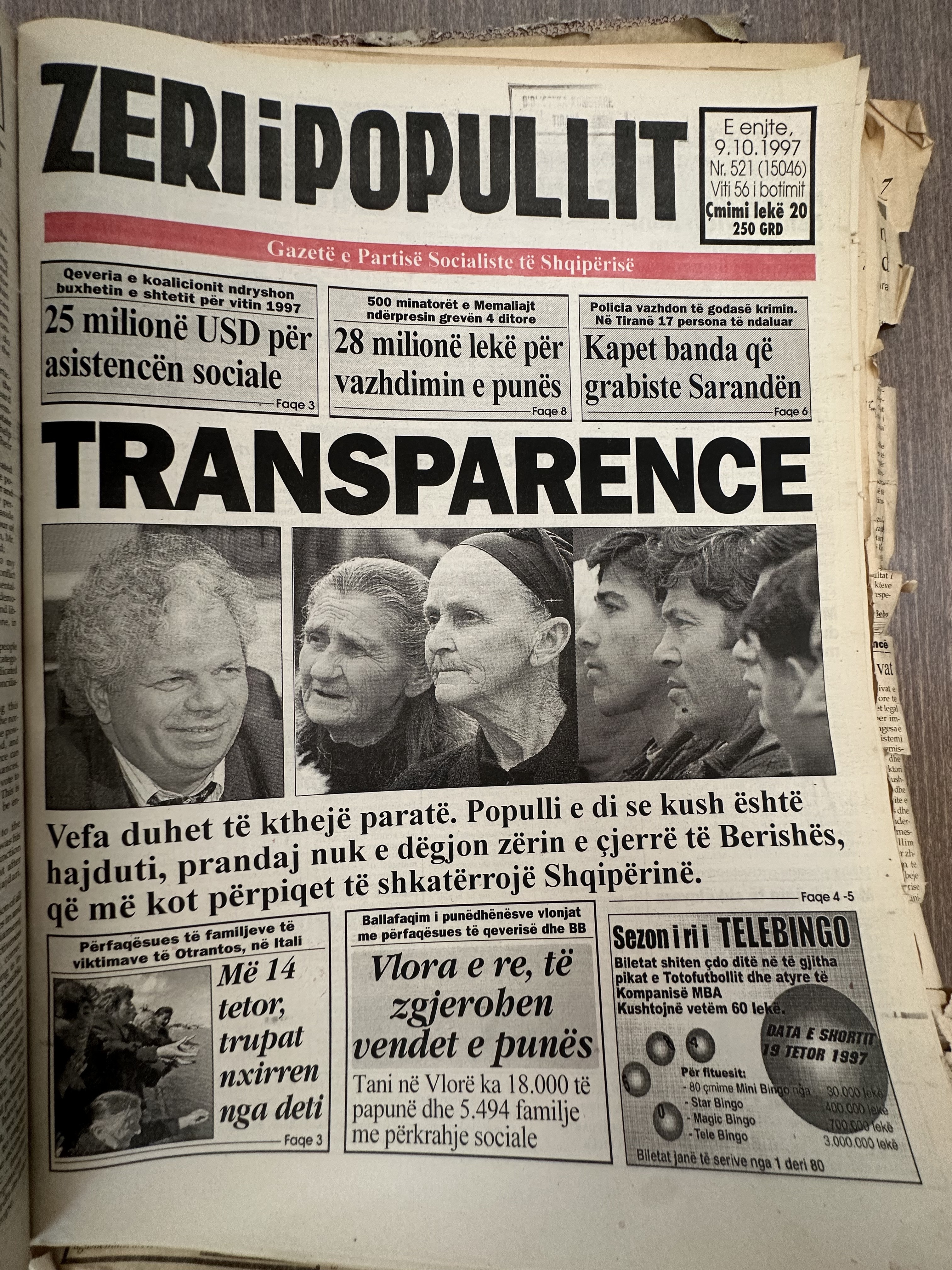 Zëri i Popullit 1997-10-09