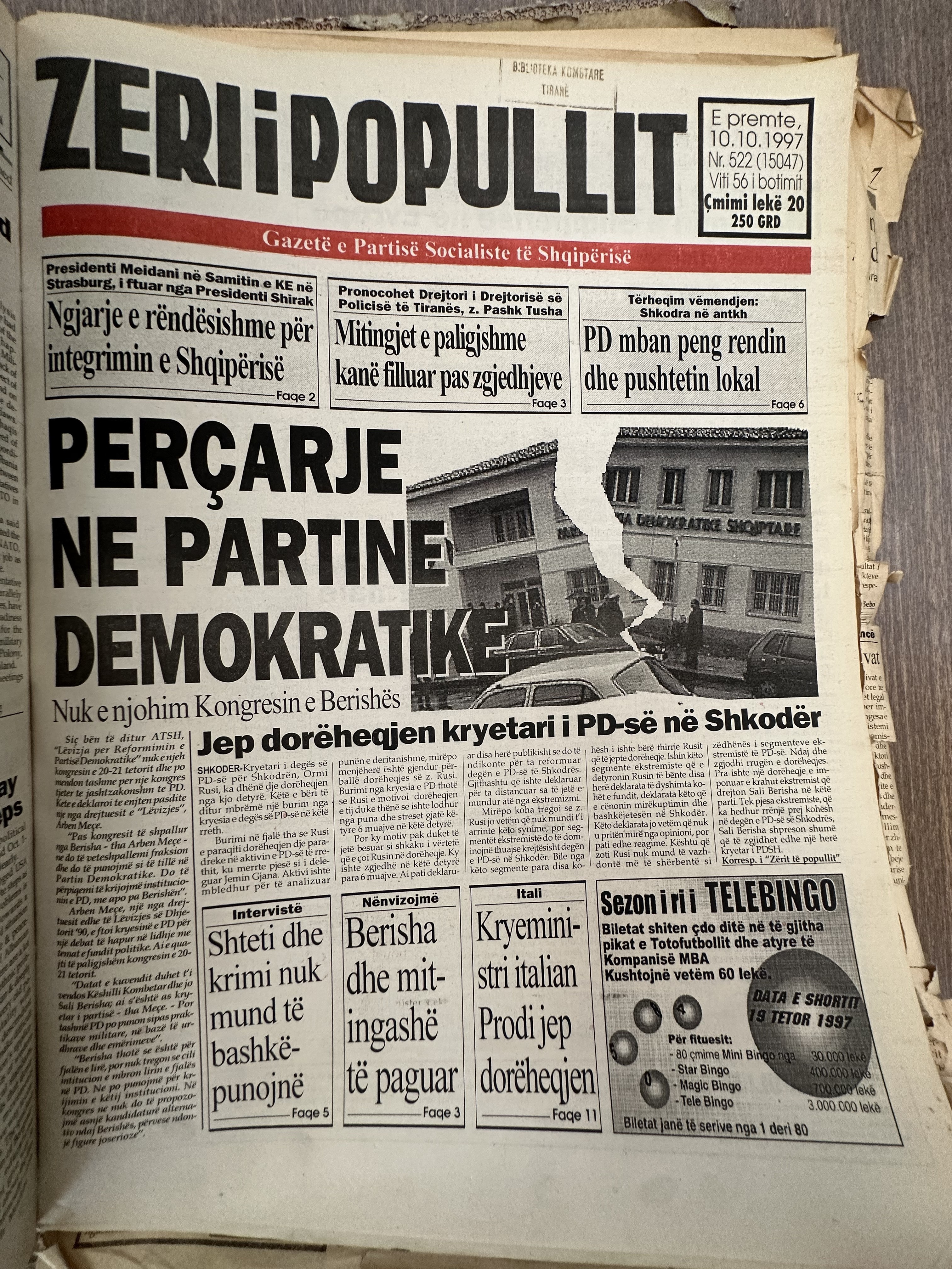 Zëri i Popullit 1997-10-10