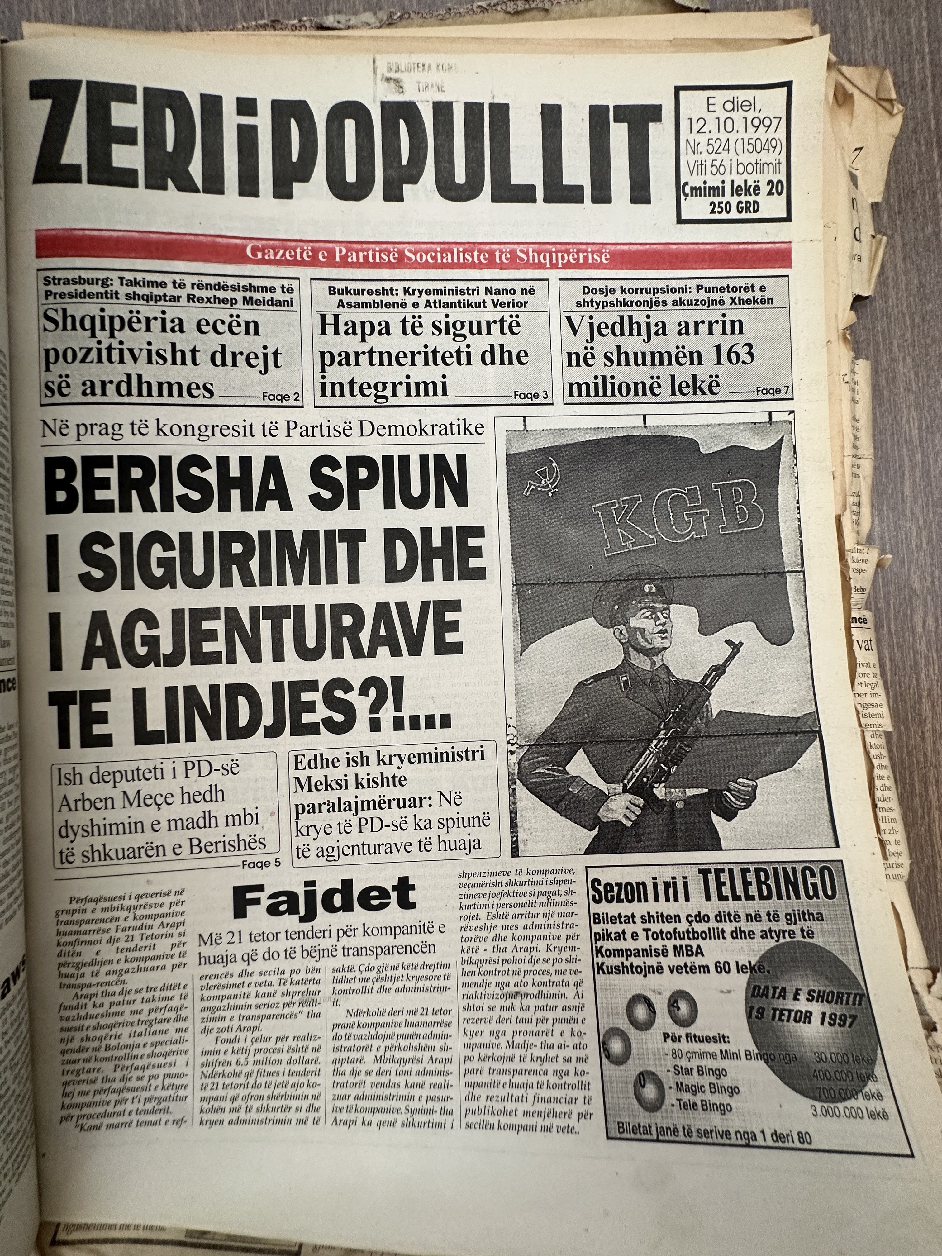 Zëri i Popullit 1997-10-12