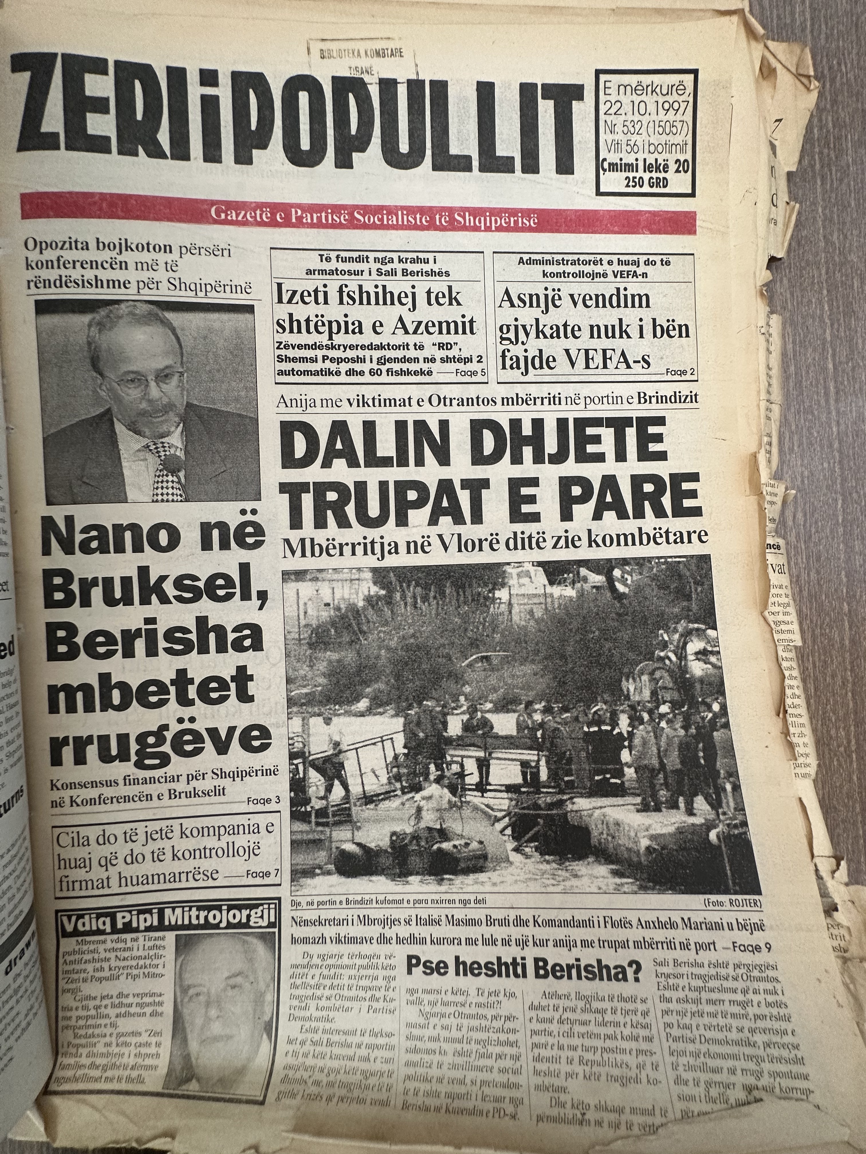 Zëri i Popullit 1997-10-22