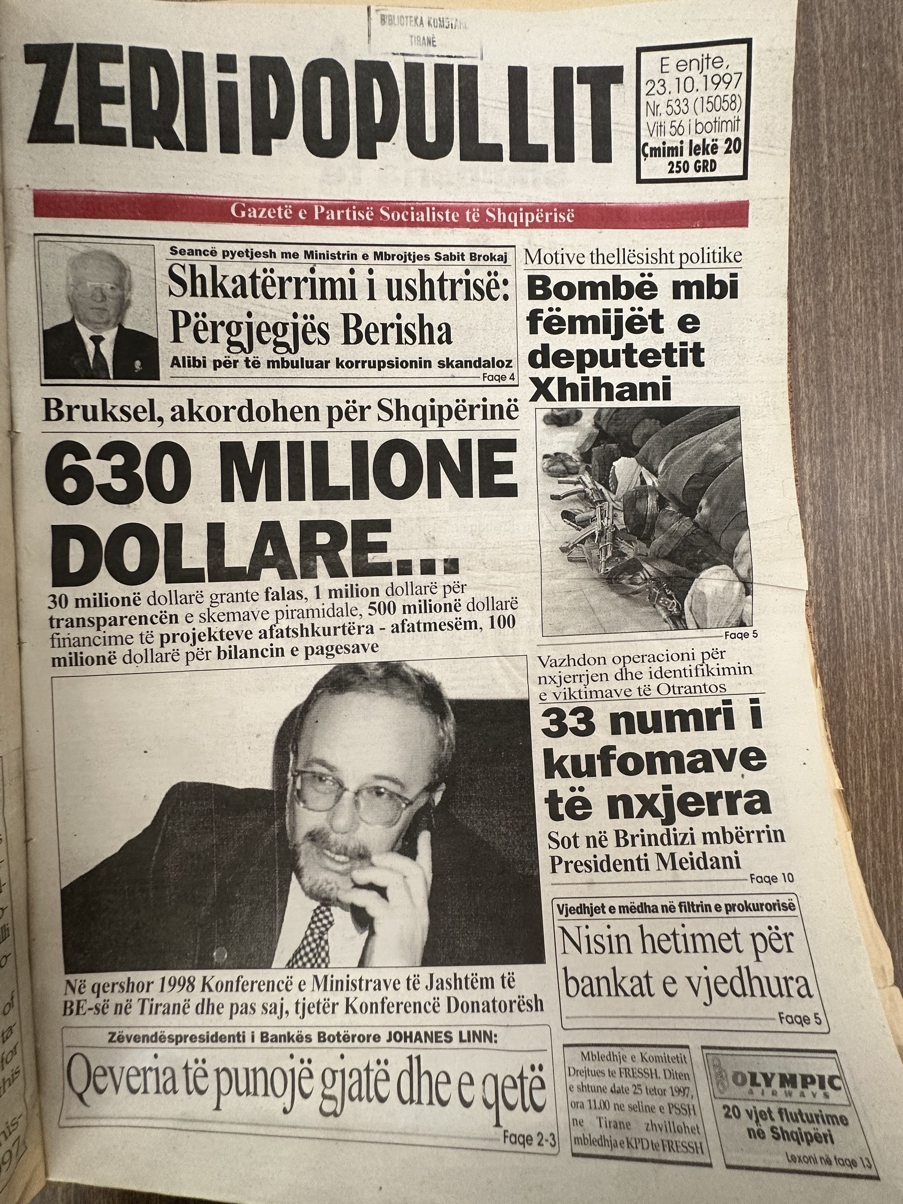 Zëri i Popullit 1997-10-23