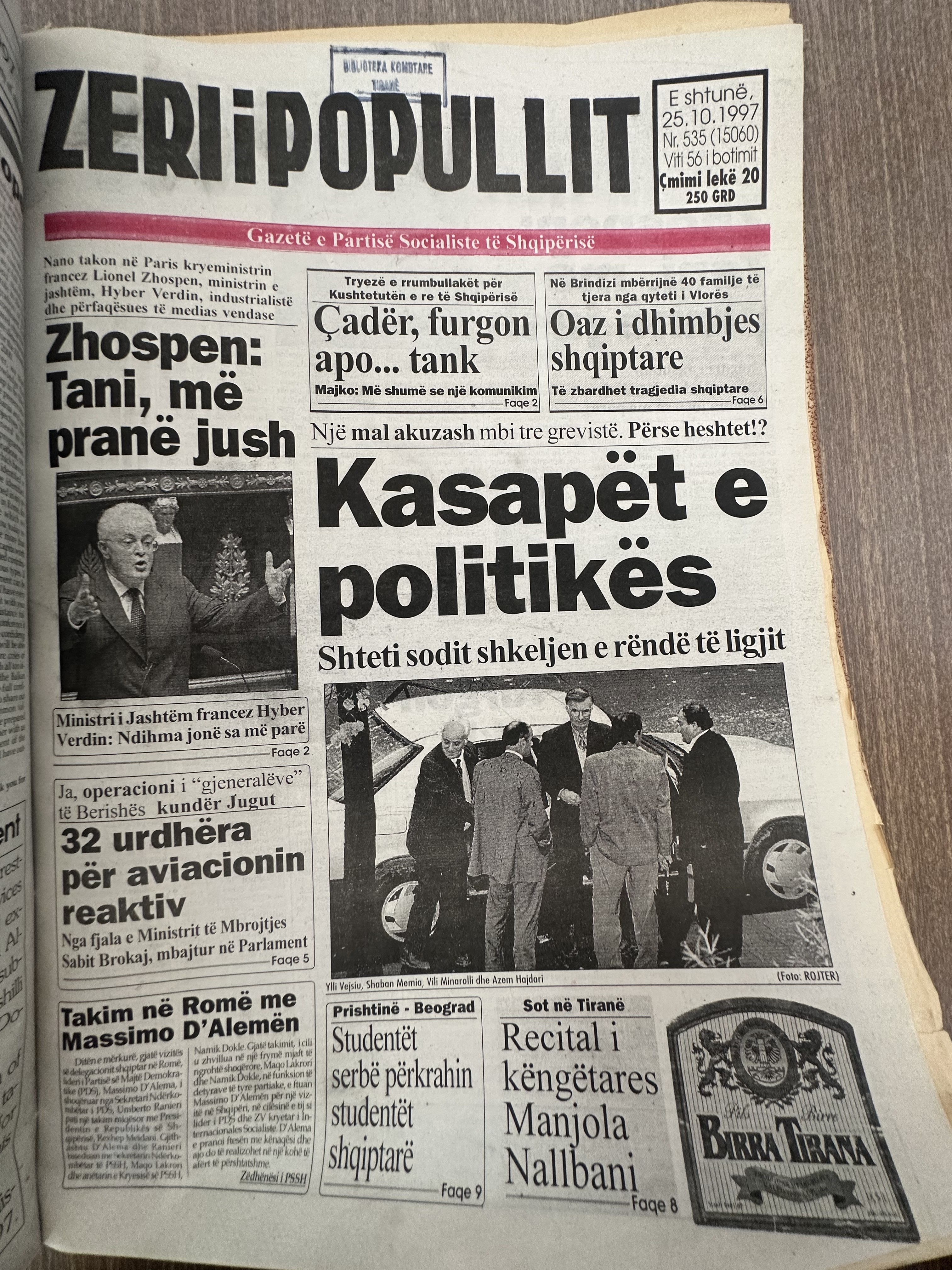 Zëri i Popullit 1997-10-25