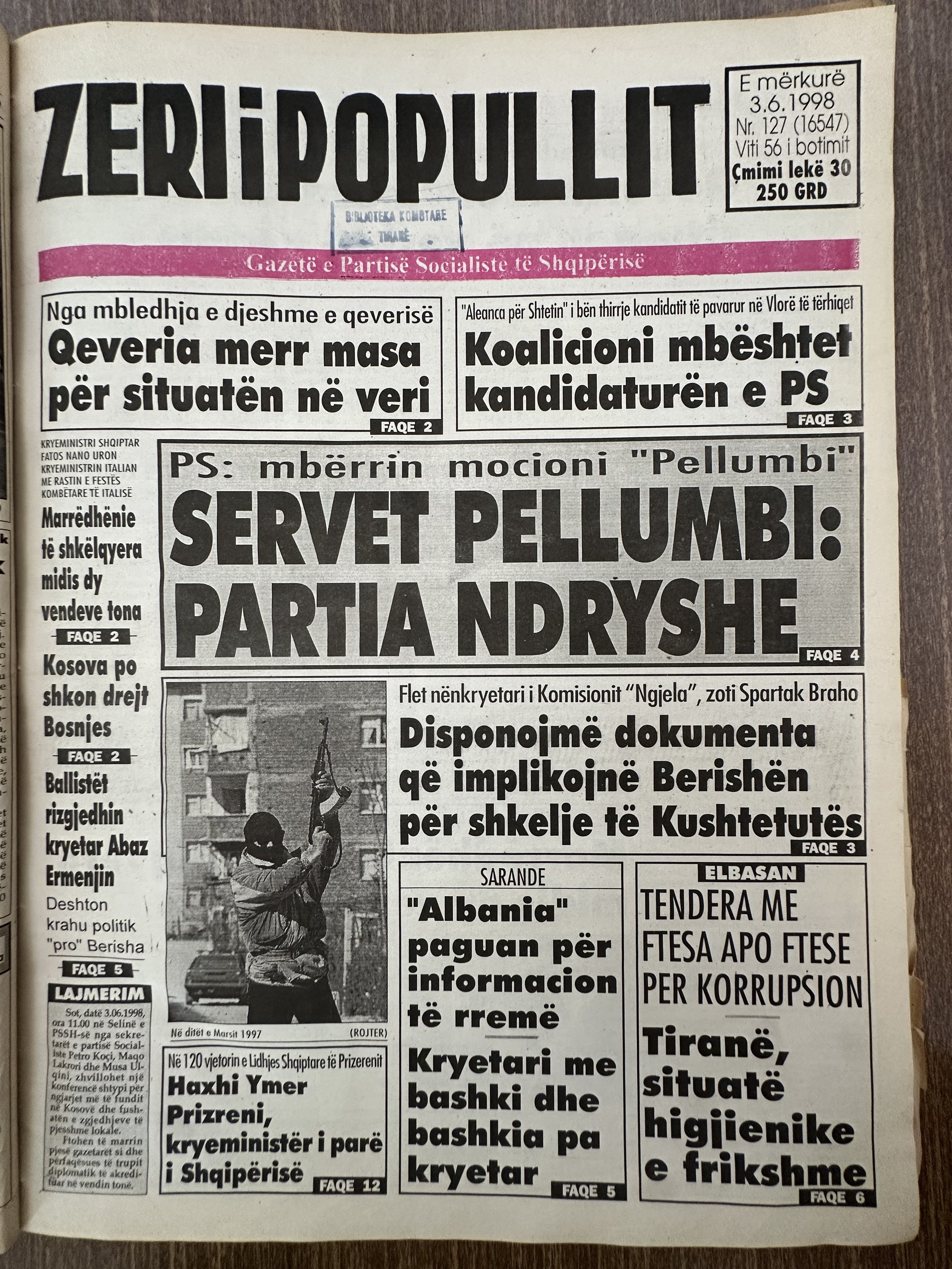 Zëri i Popullit 1998-06-03
