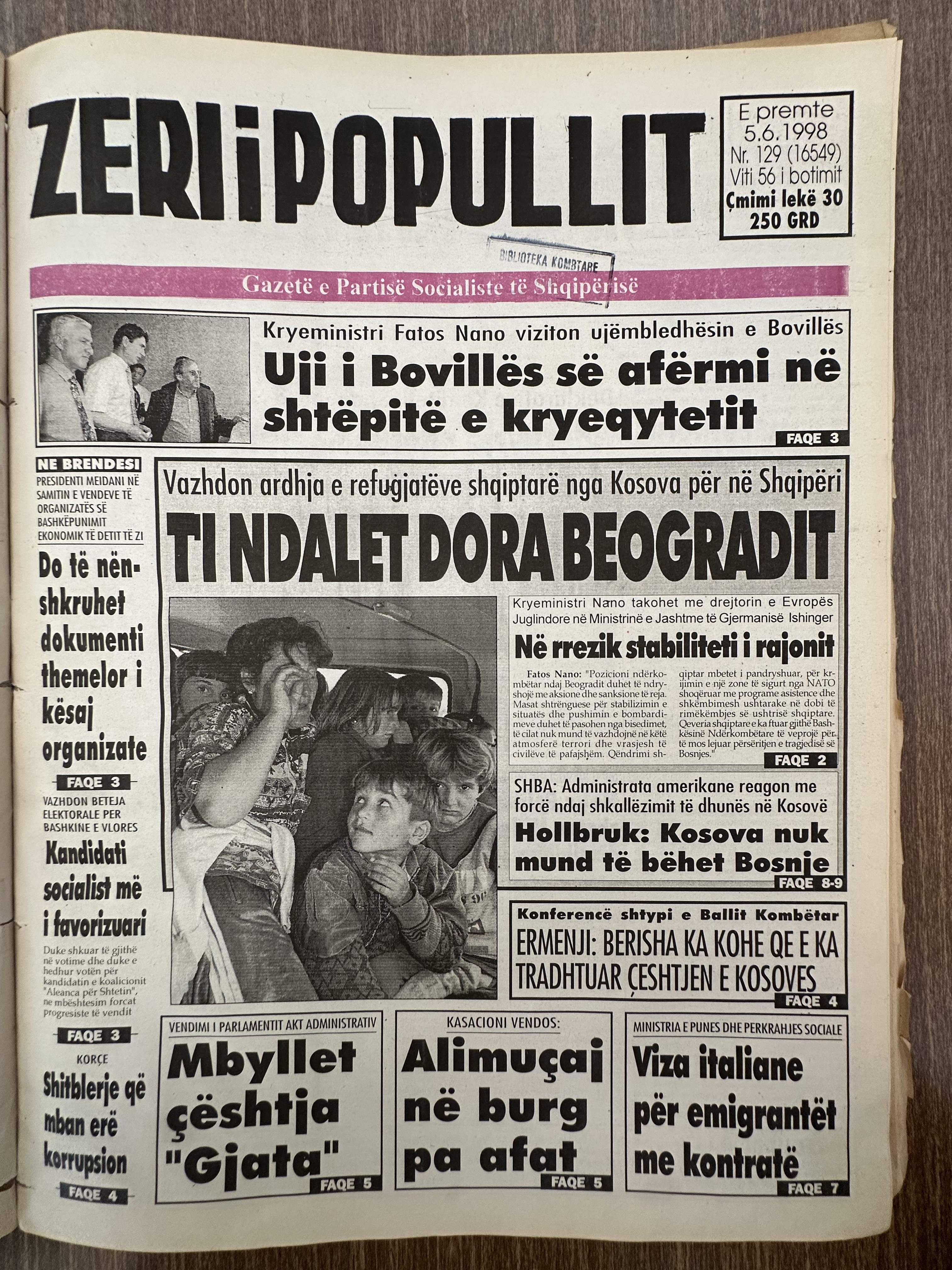 Zëri i Popullit 1998-06-05