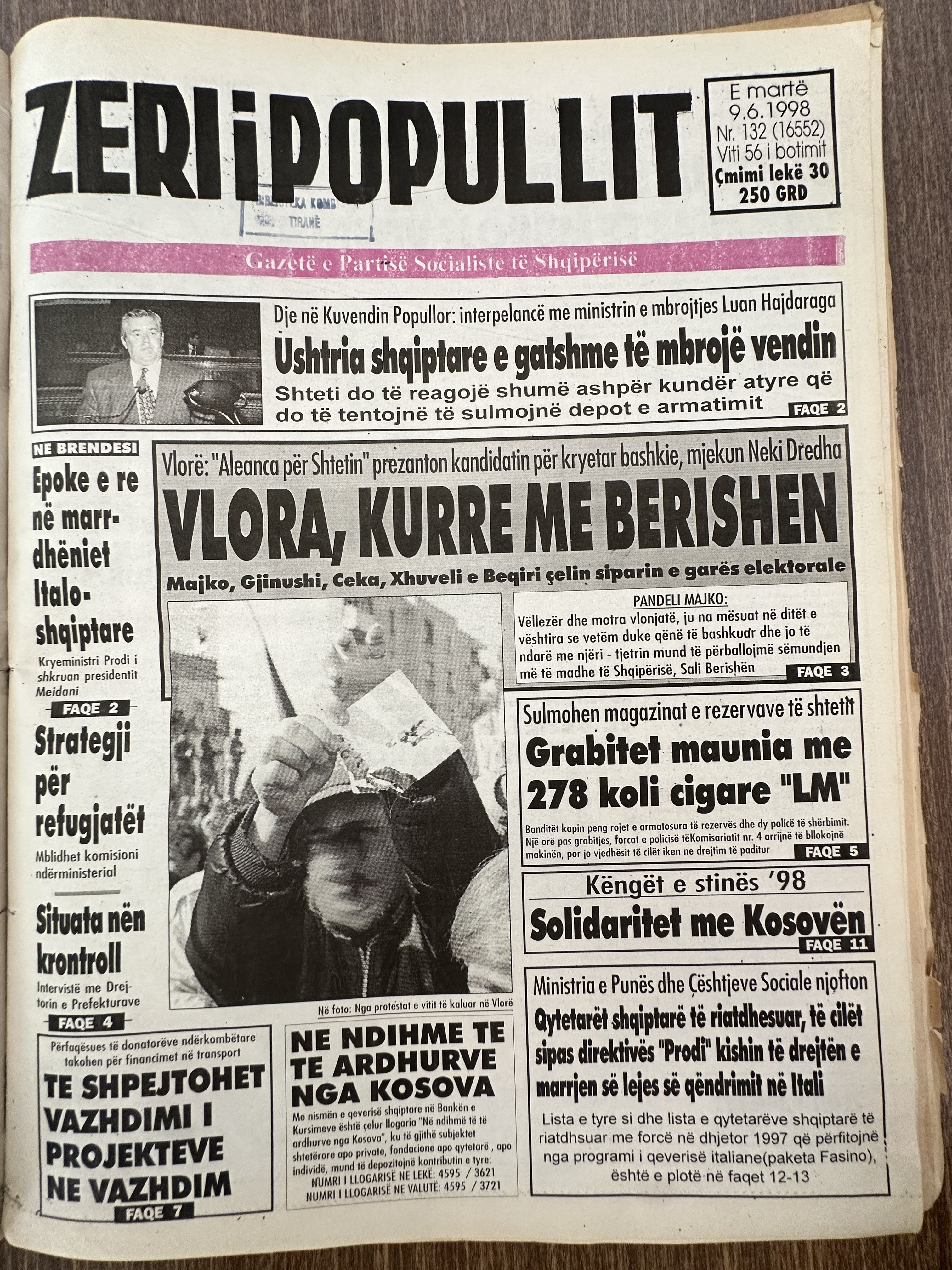 Zëri i Popullit 1998-06-09