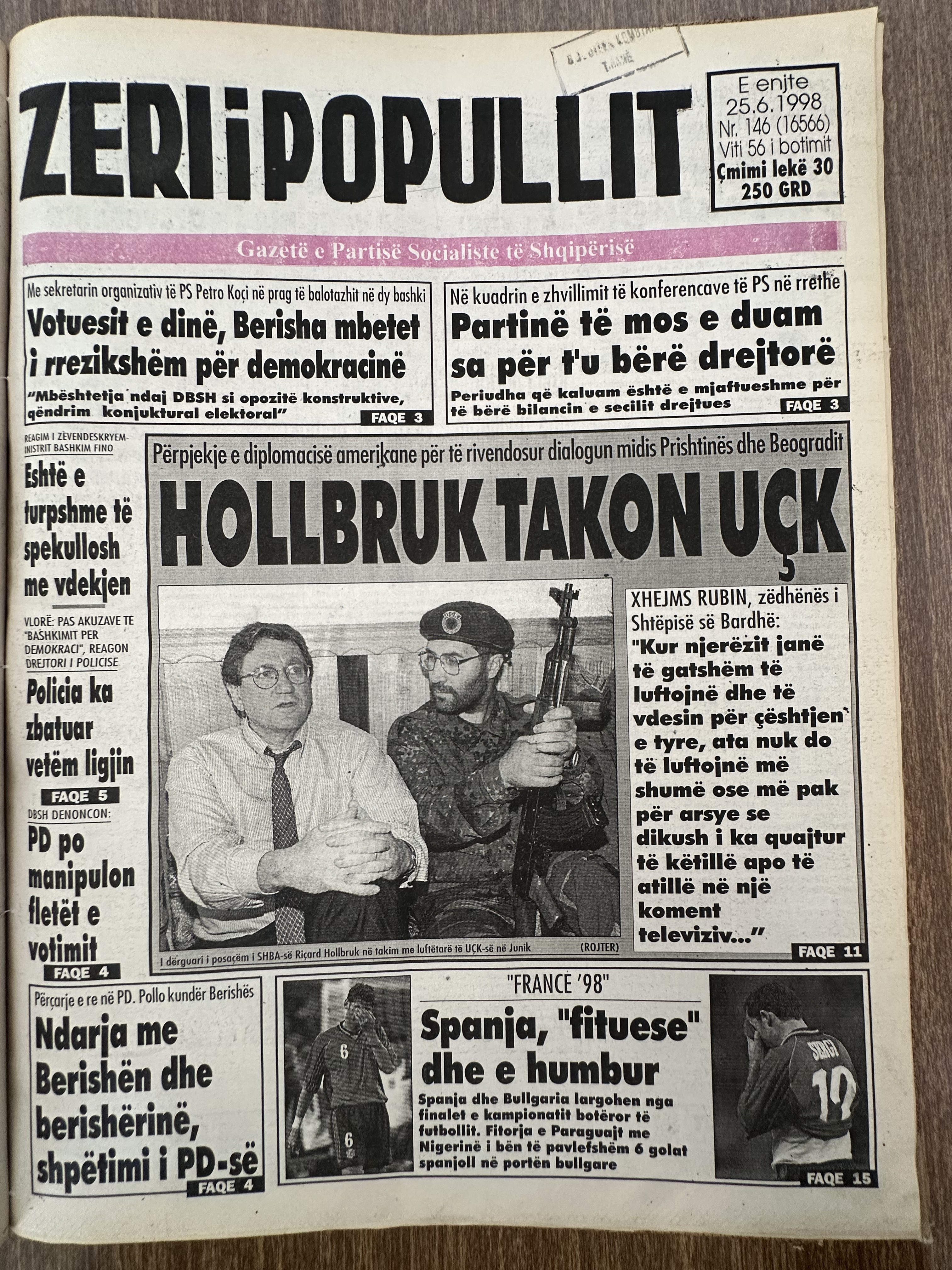 Zëri i Popullit 1998-06-25