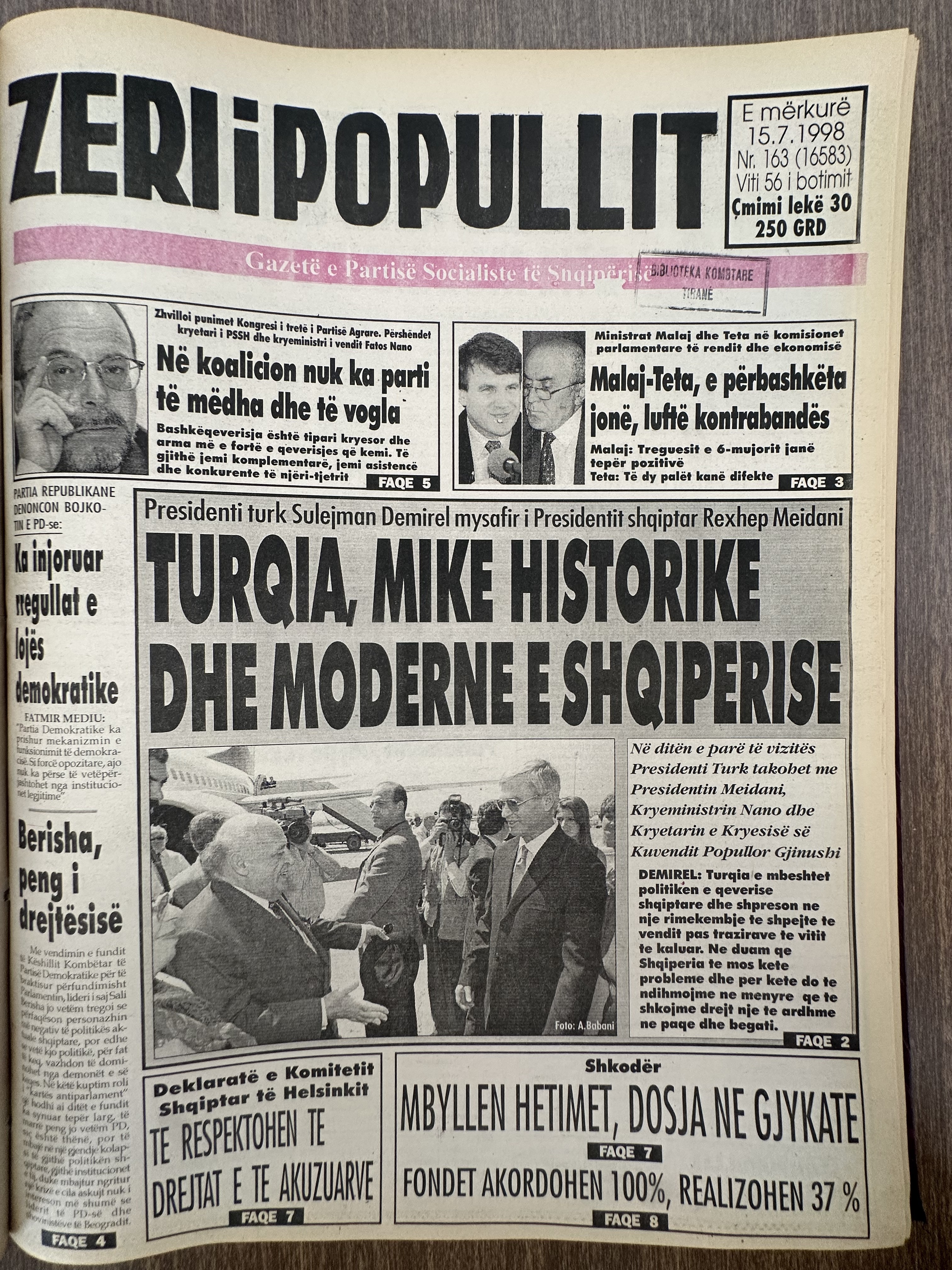 Zëri i Popullit 1998-07-15
