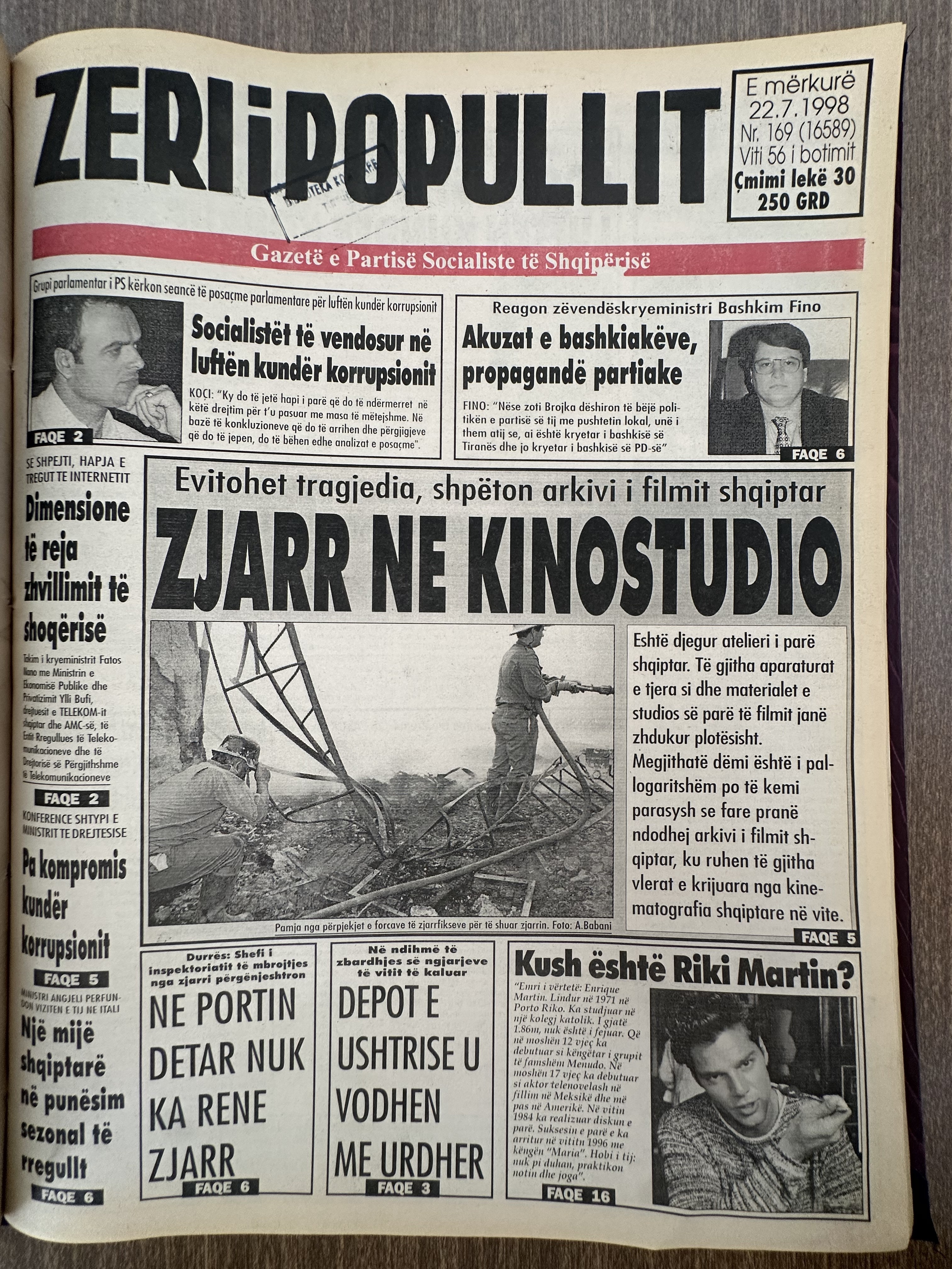 Zëri i Popullit 1998-07-22