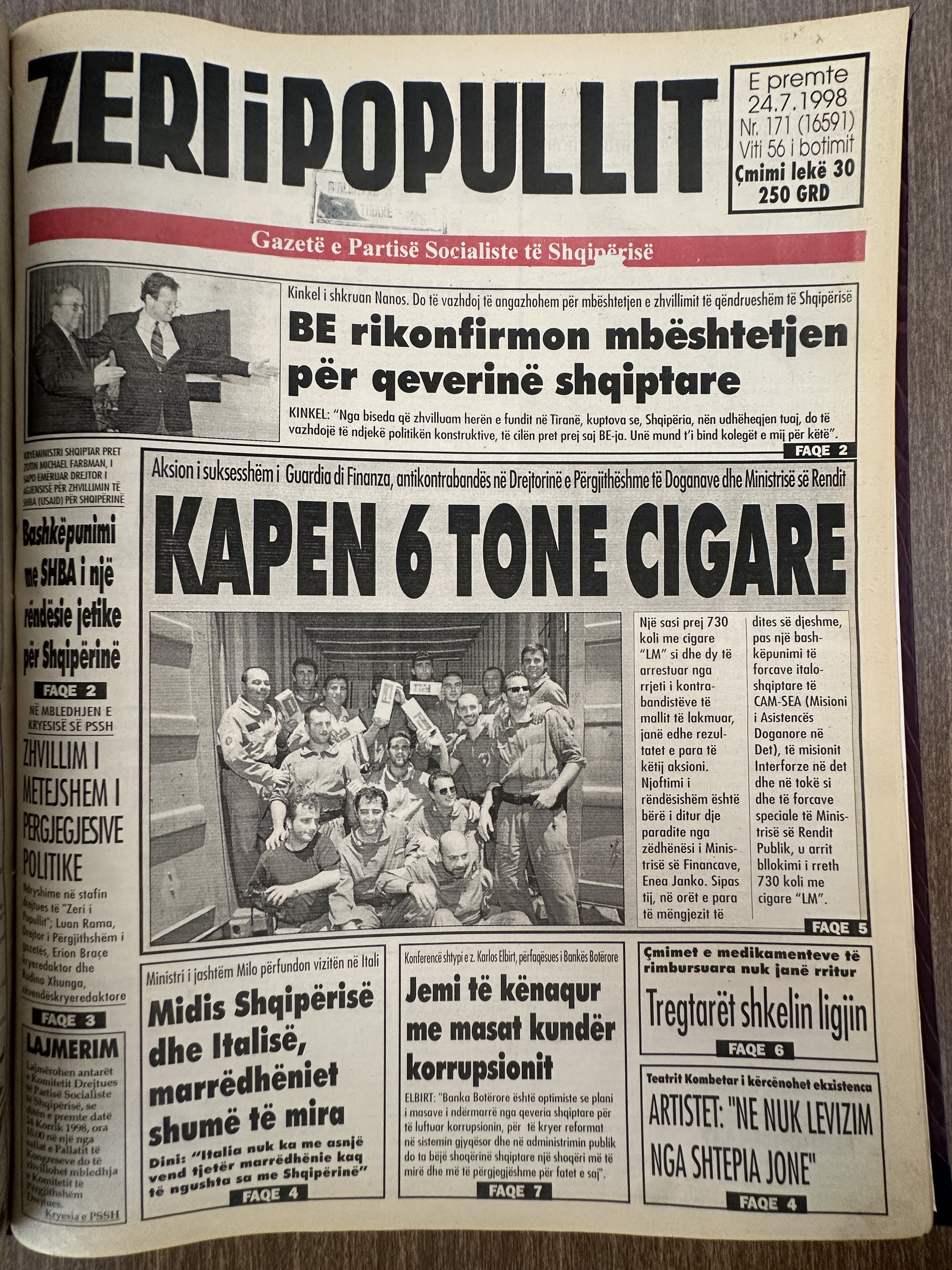 Zëri i Popullit 1998-07-24