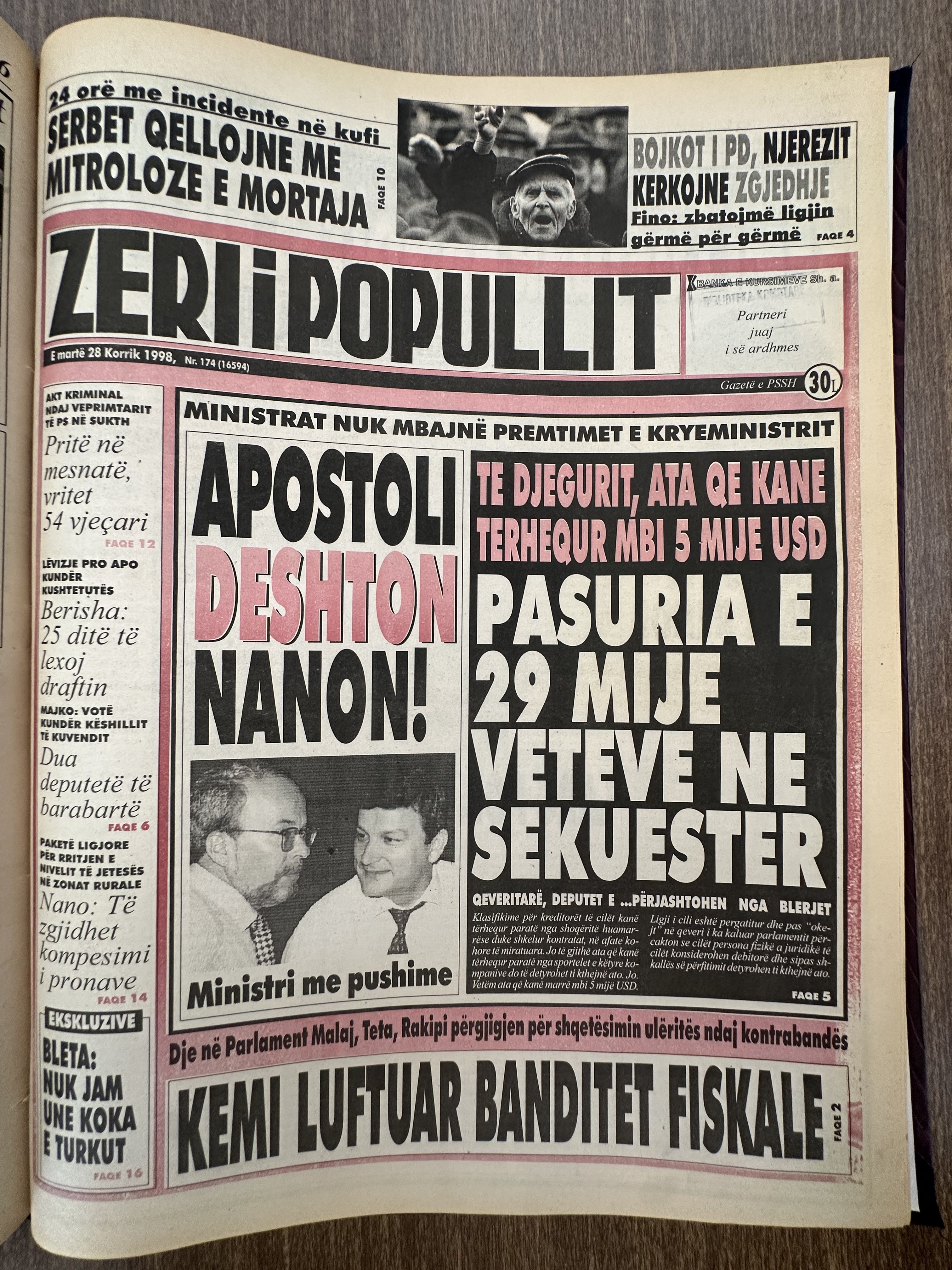 Zëri i Popullit 1998-07-28