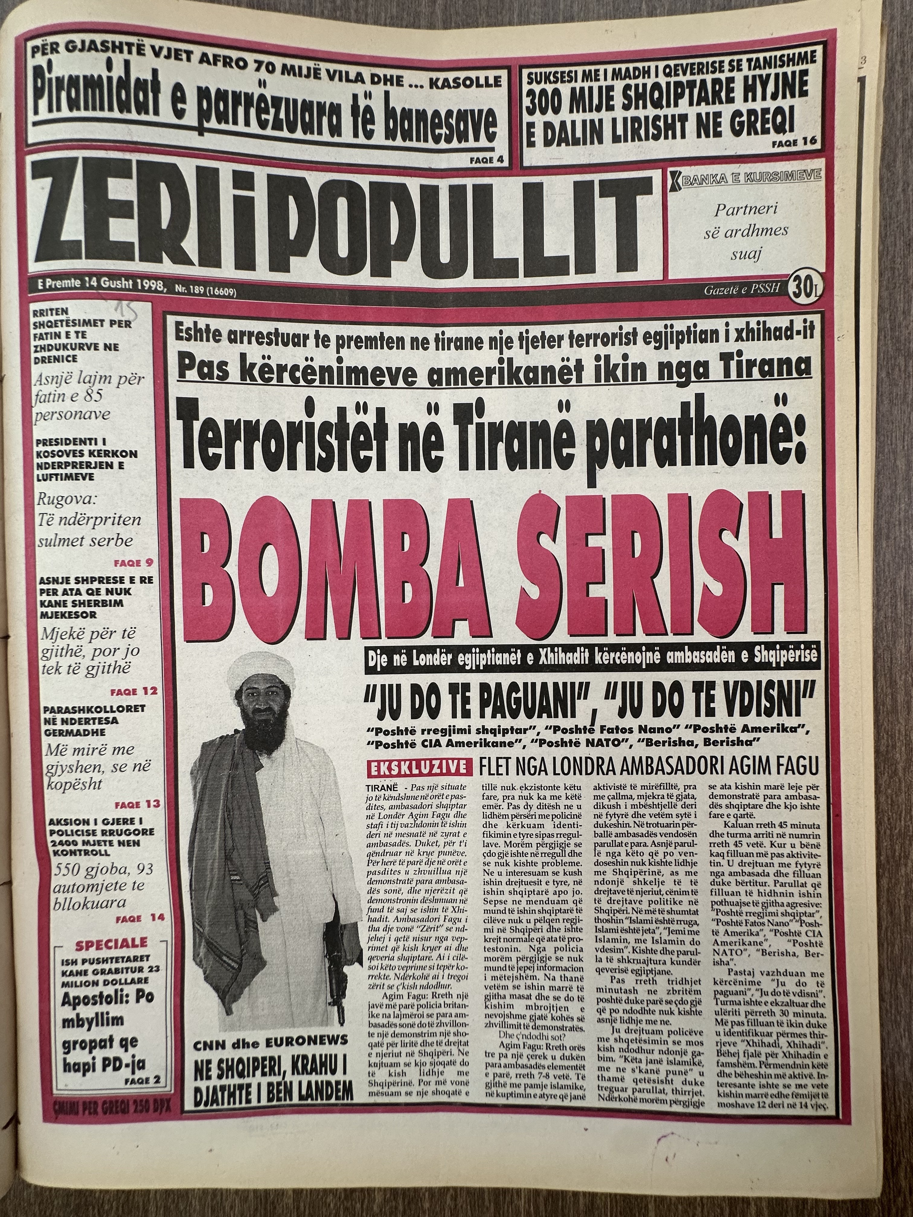 Zëri i Popullit 1998-08-14