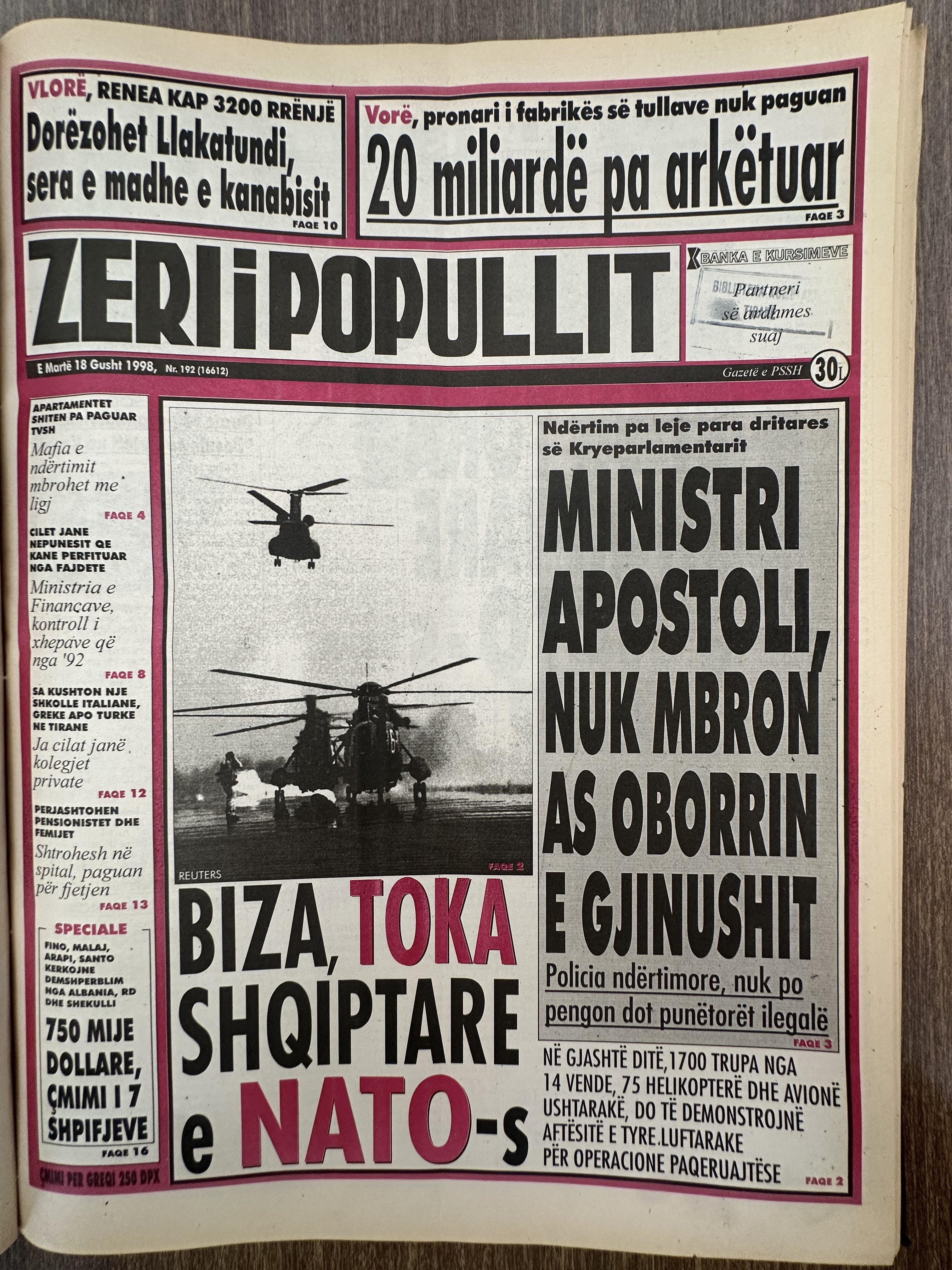 Zëri i Popullit 1998-08-18