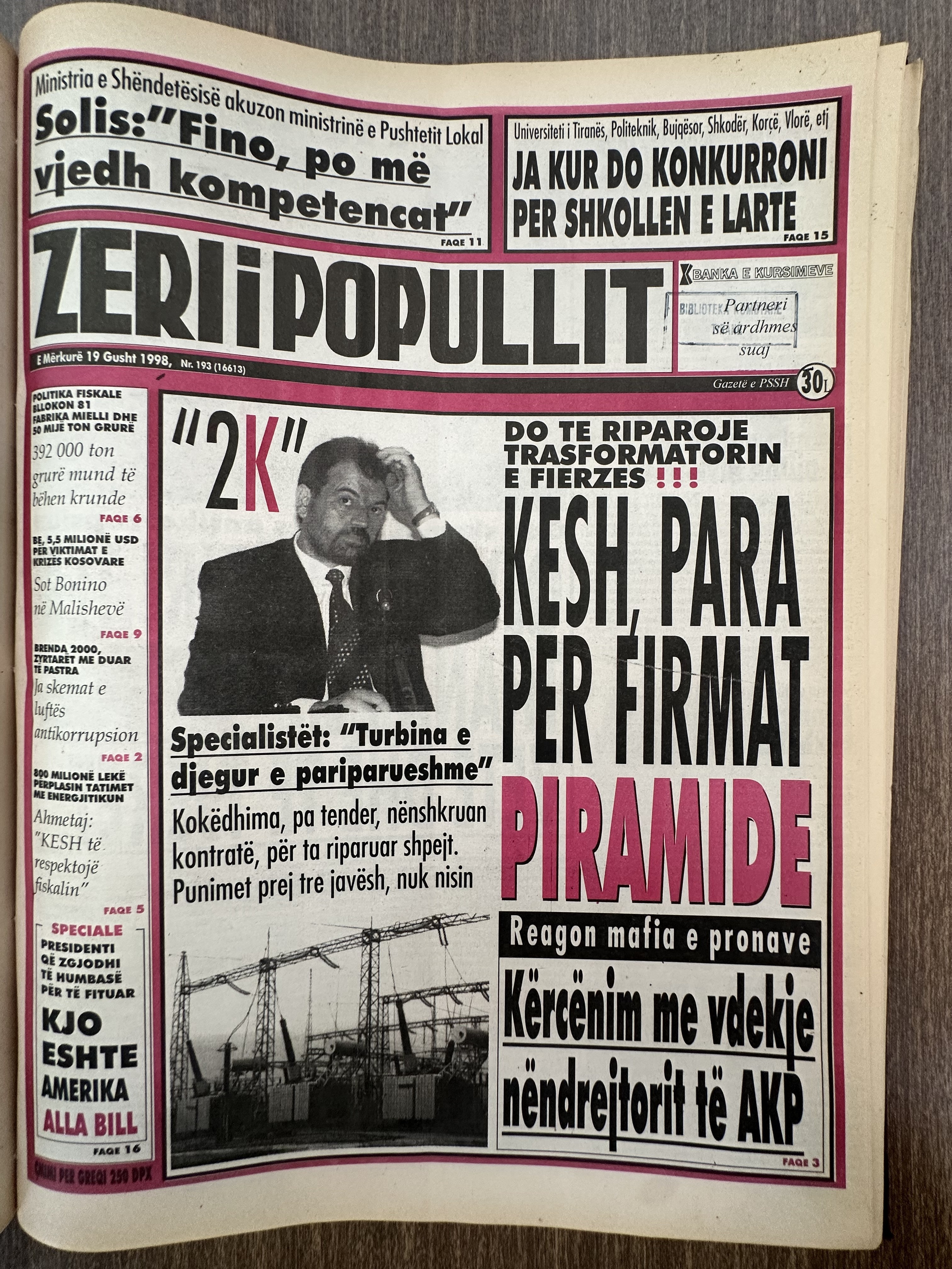 Zëri i Popullit 1998-08-19