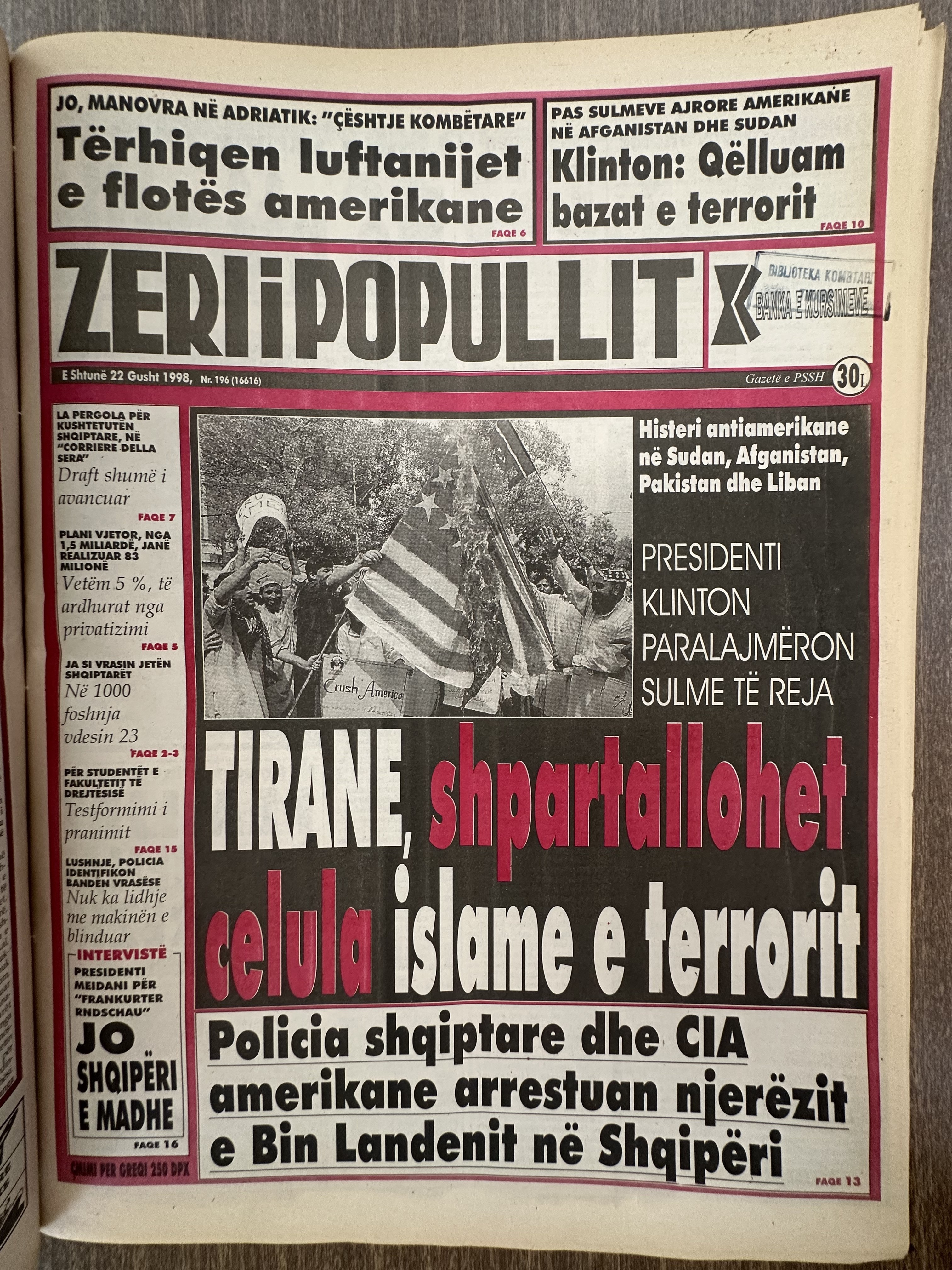 Zëri i Popullit 1998-08-22