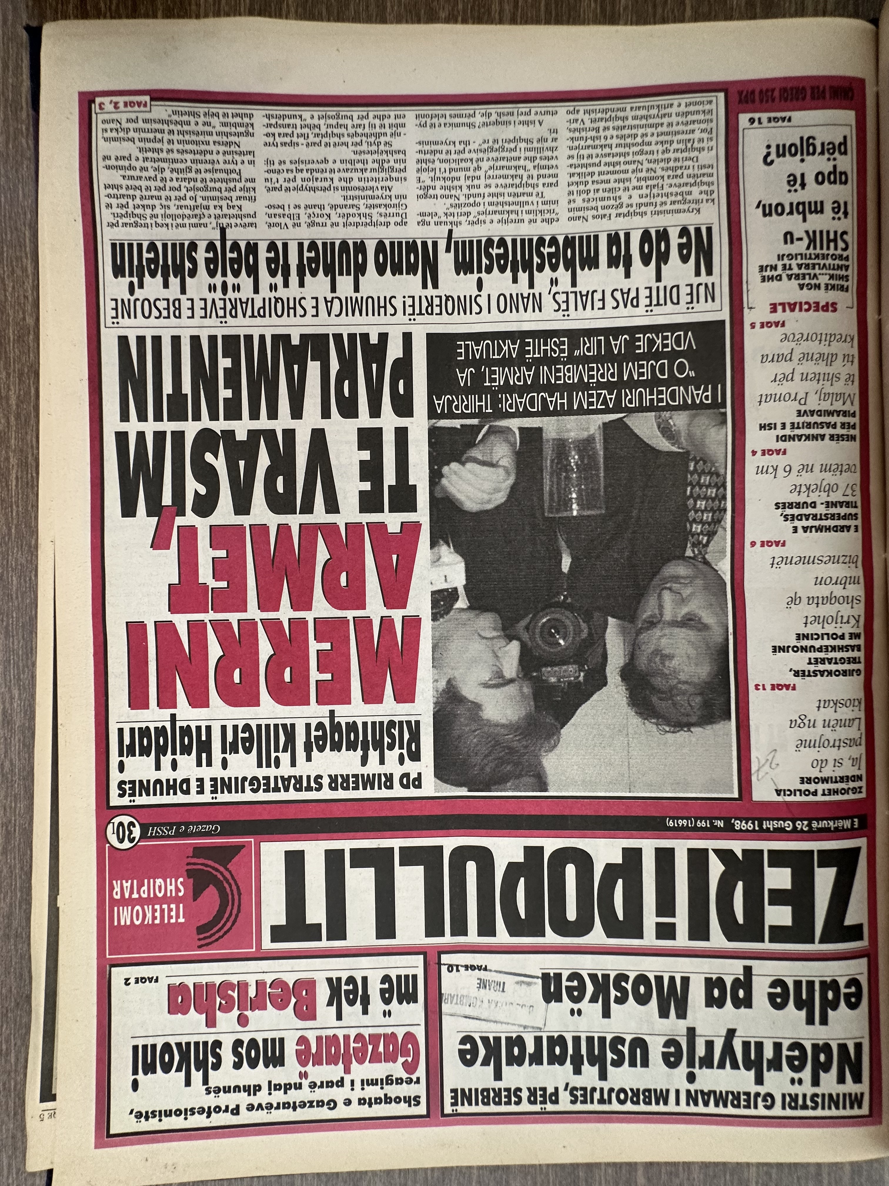 Zëri i Popullit 1998-08-26
