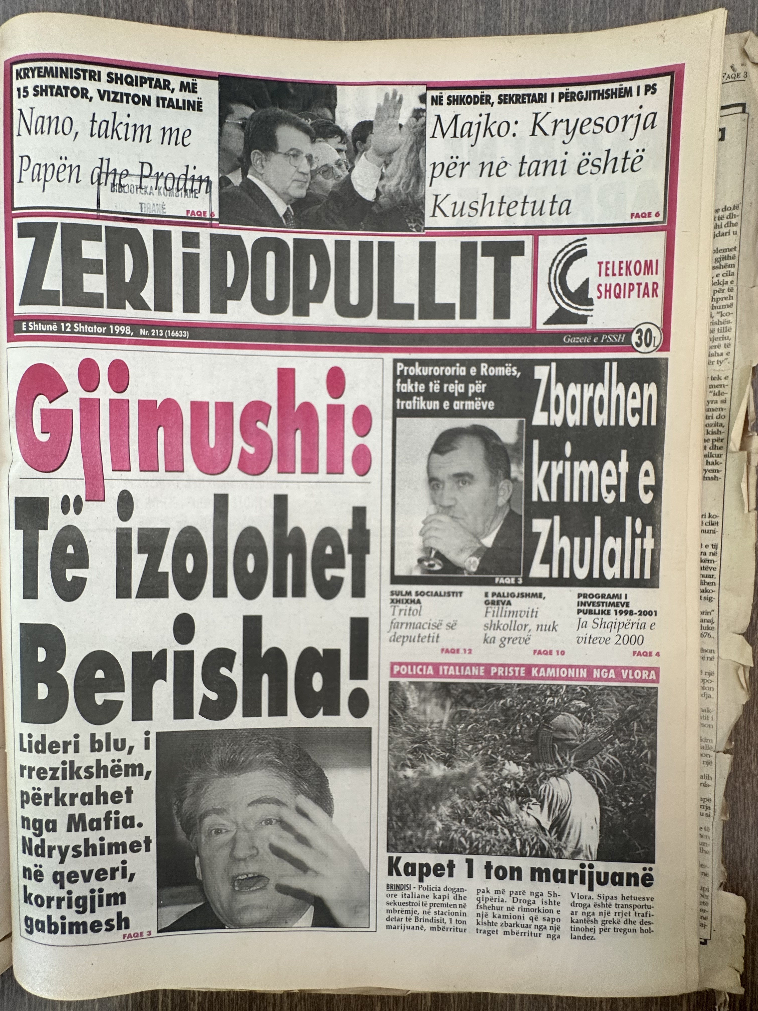 Zëri i Popullit 1998-02-12