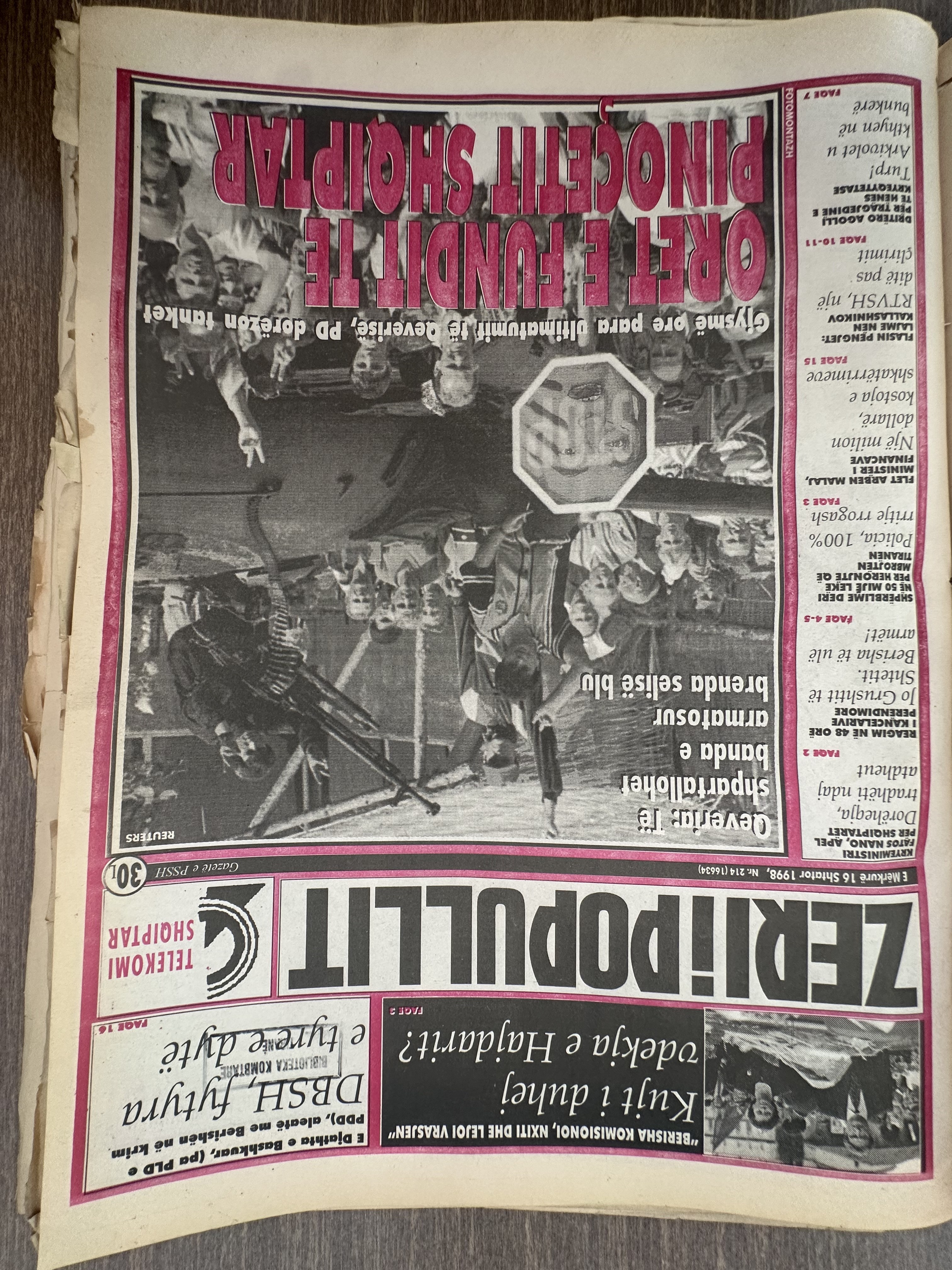 Zëri i Popullit 1998-09-16